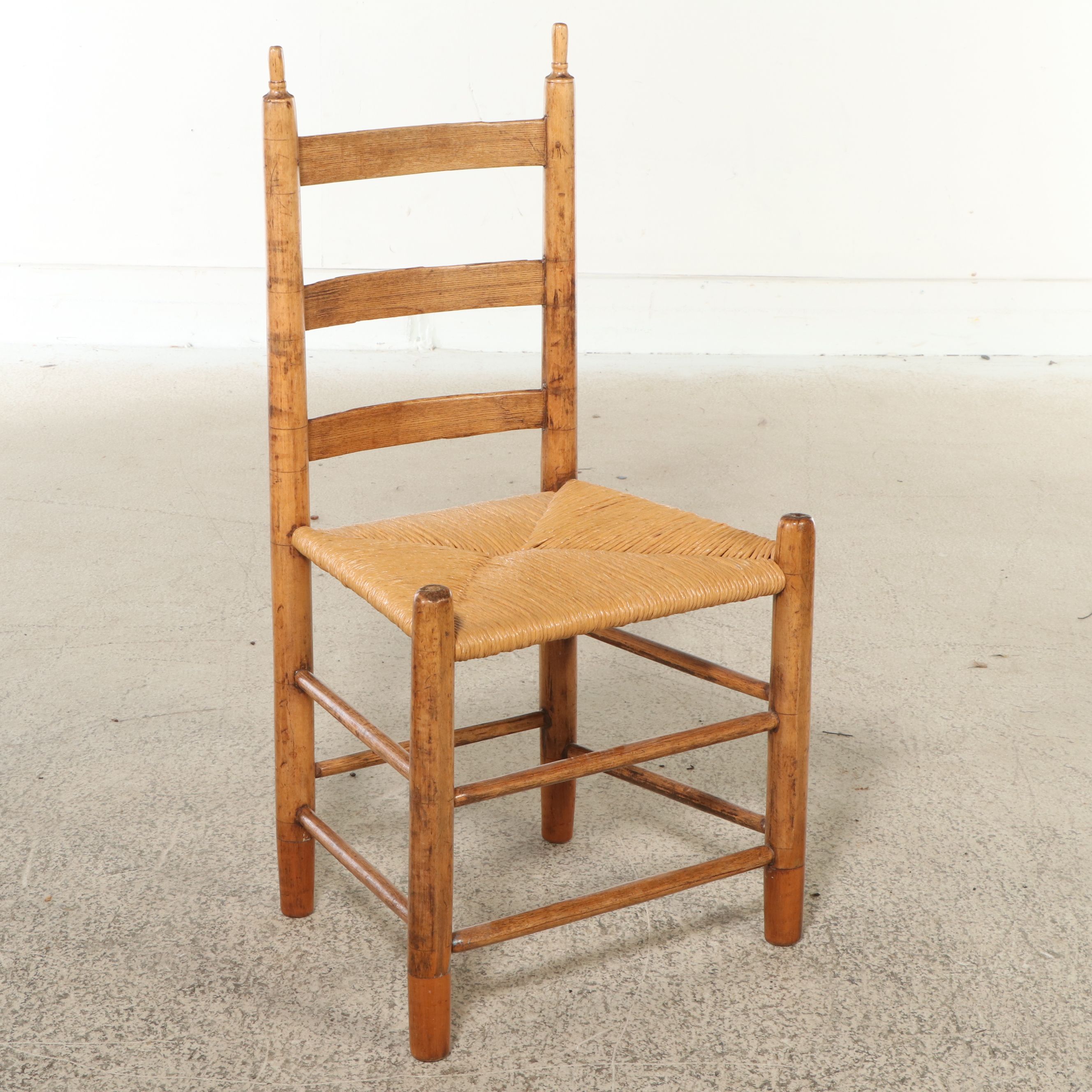 Nine-Piece Dining Set with Danish Modern Table and Shaker Style Chairs