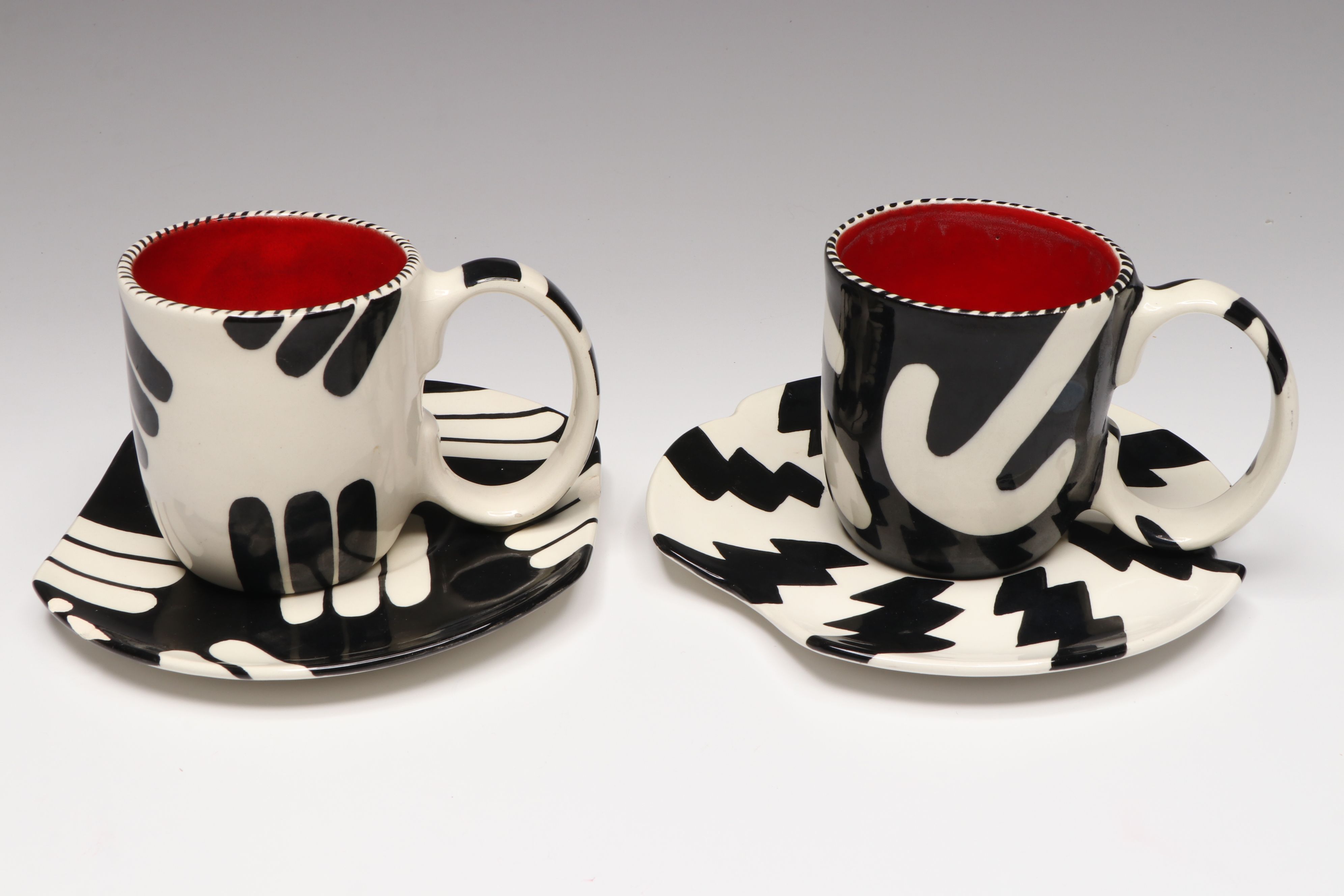 CM Lee Ceramic Mugs, Saucers, and Oval Bowls