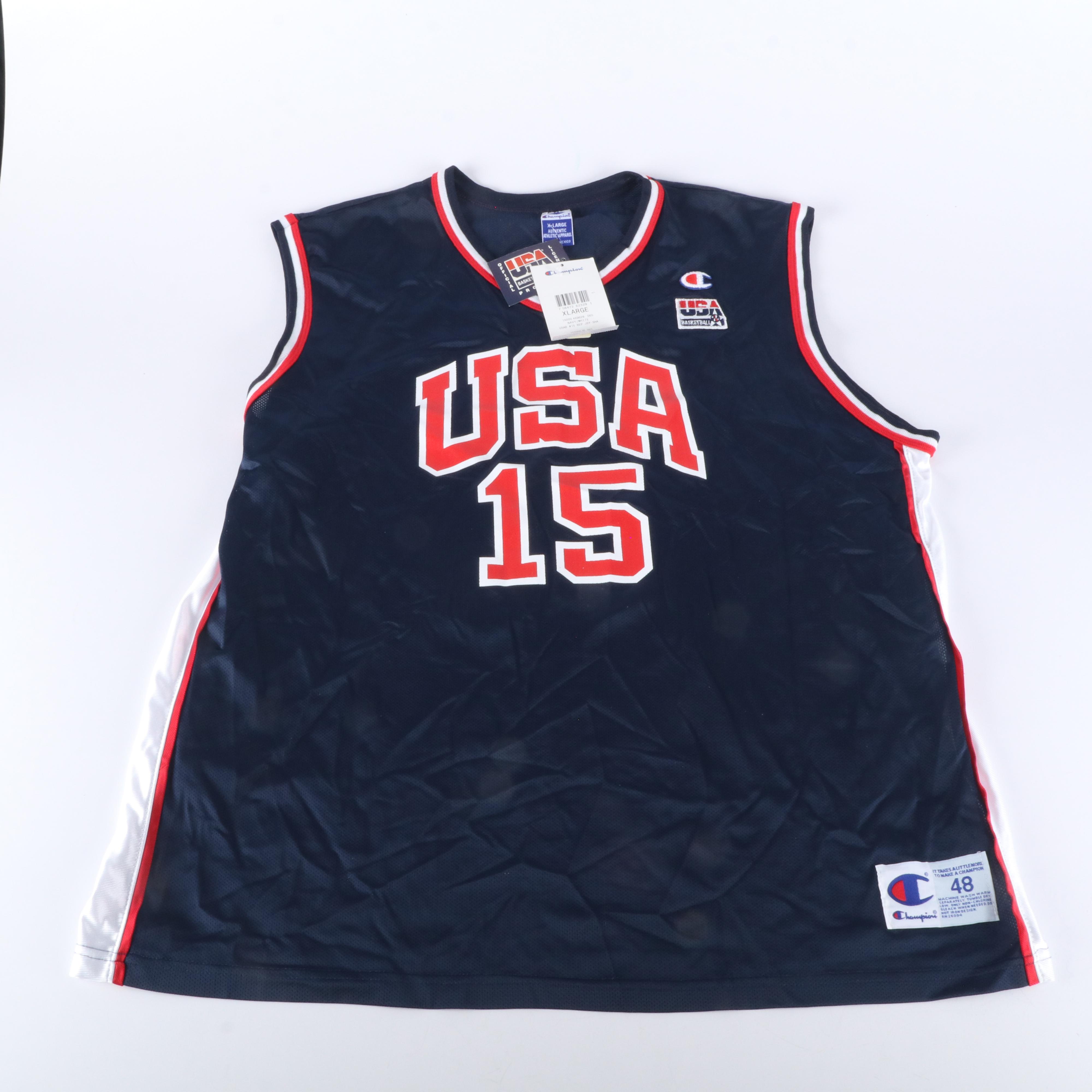 Shareef Abdur-Rahim Team USA Champion Basketball Jersey