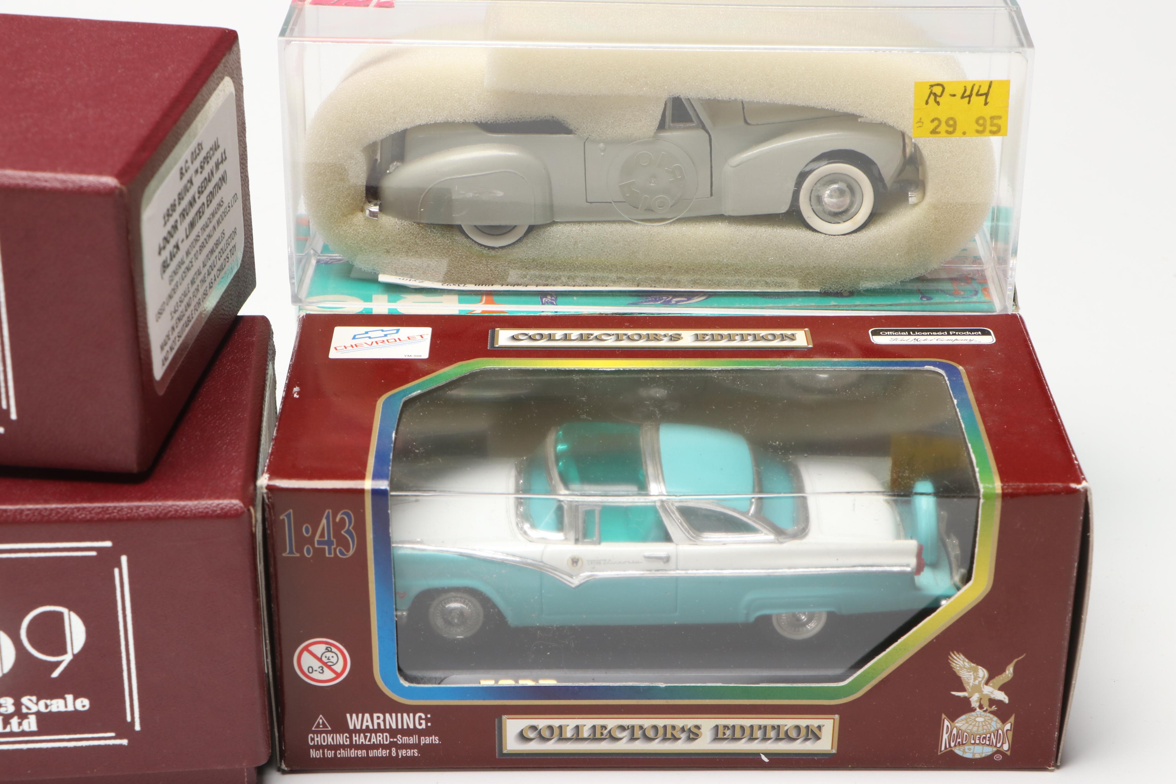 Brooklin Special Edition 1938 Buick Coupe M-46S with Other Diecast Vehicles