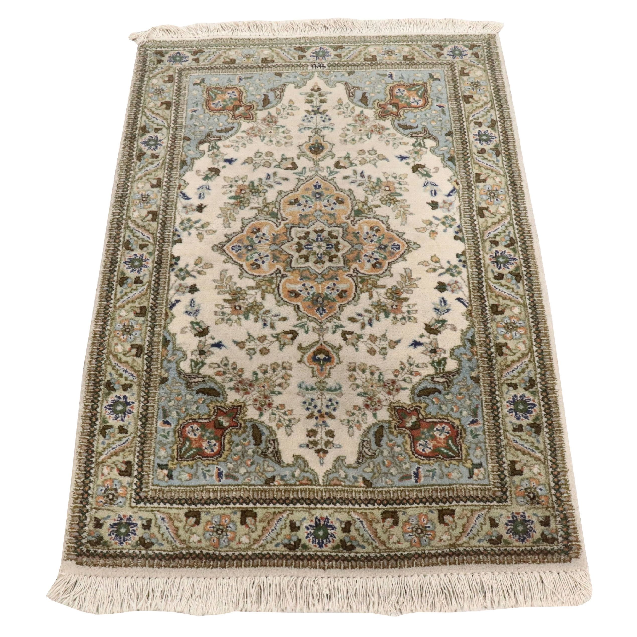 3'5 x 4'9 Hand-Knotted Contemporary Signed Persian Style Area Rug