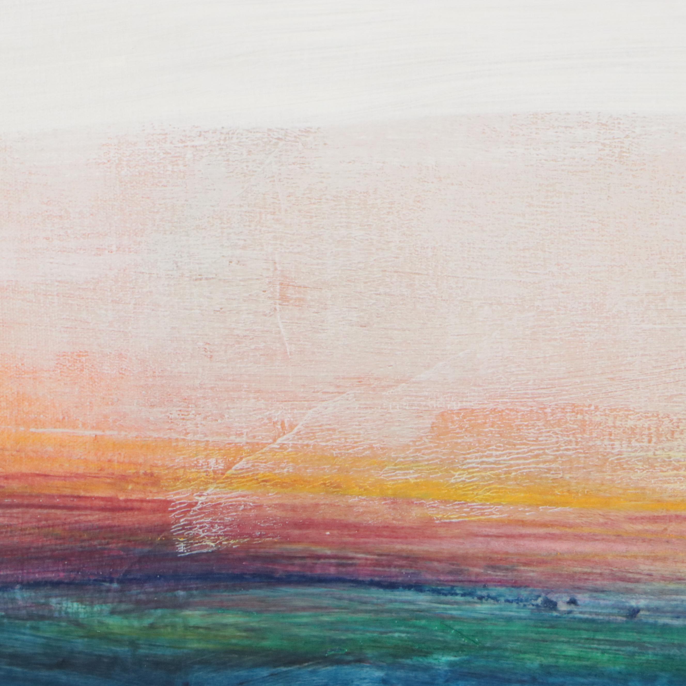 Ursula J. Brenner Abstract Mixed Media Painting, 21st Century