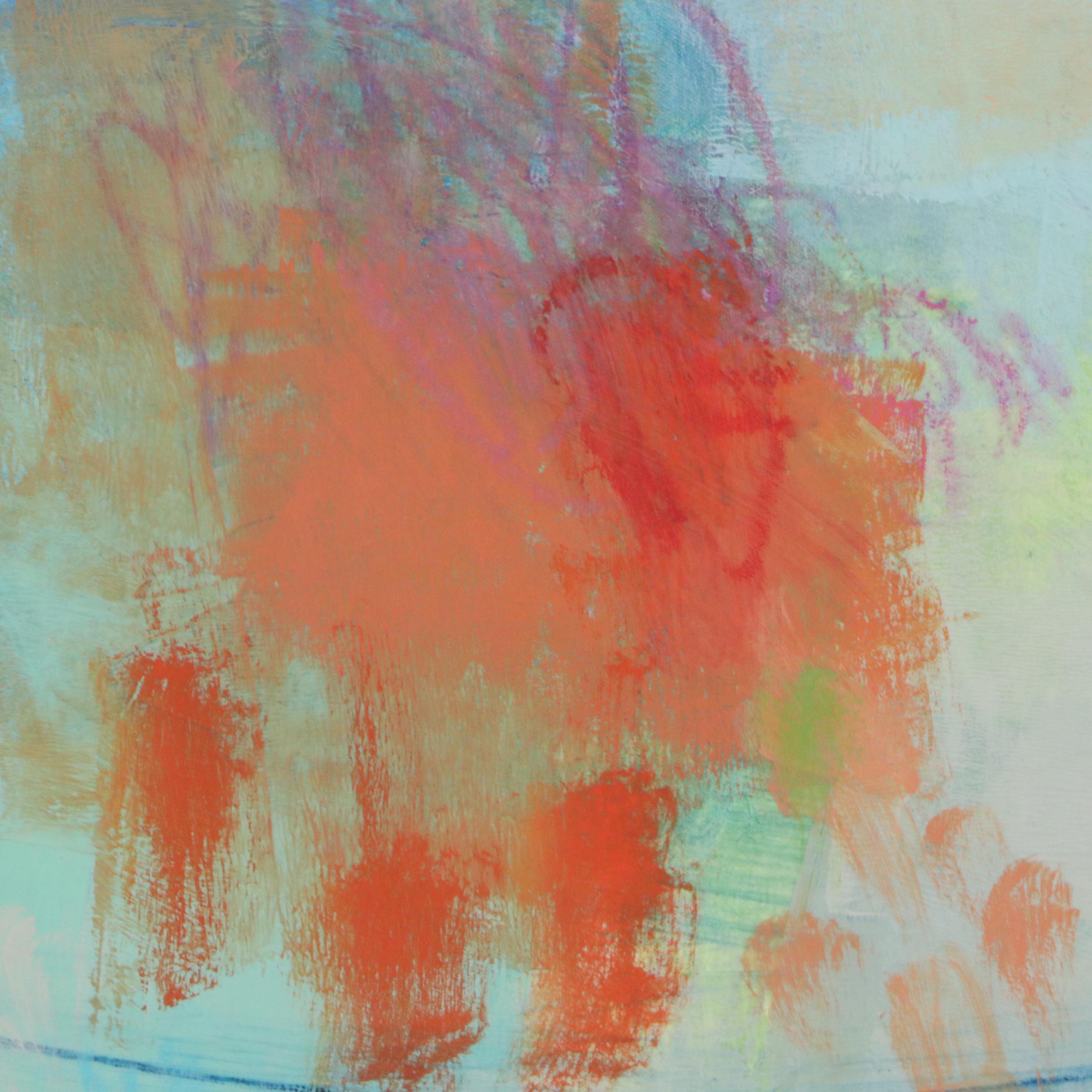 Ursula J. Brenner Abstract Mixed Media Painting, 21st Century