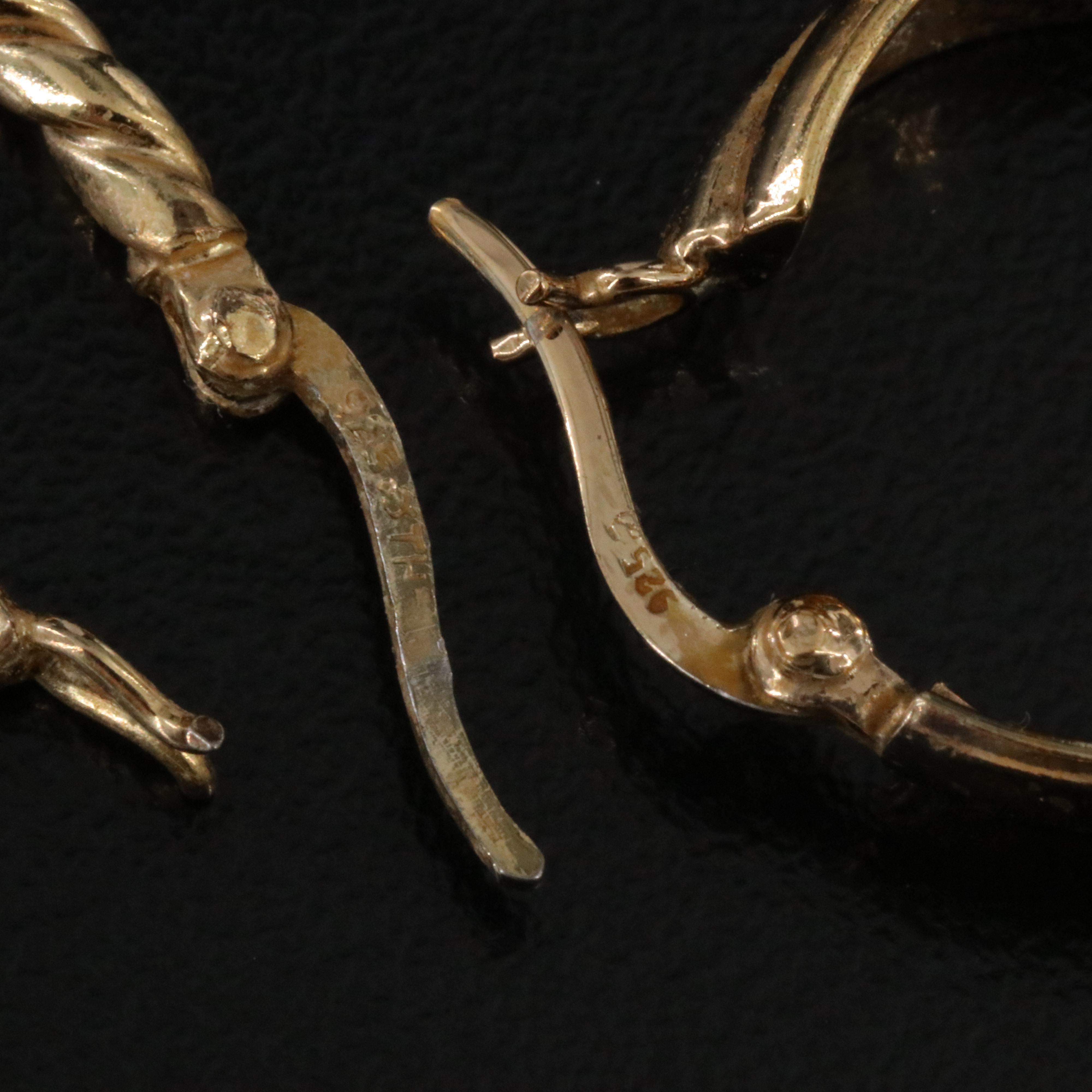 Sterling Hoop Earrings