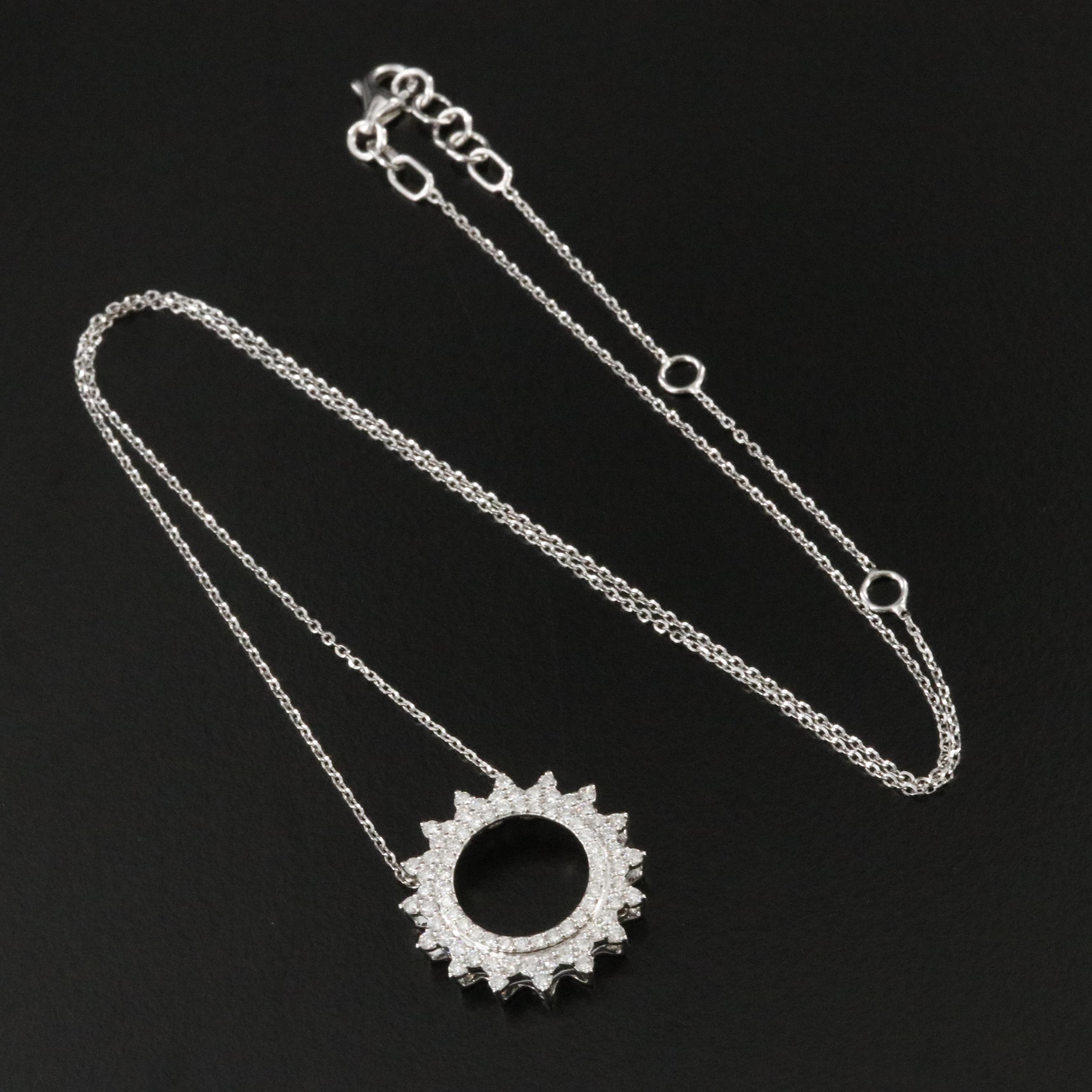 14K 0.52 CTW Diamond Pendant Necklace