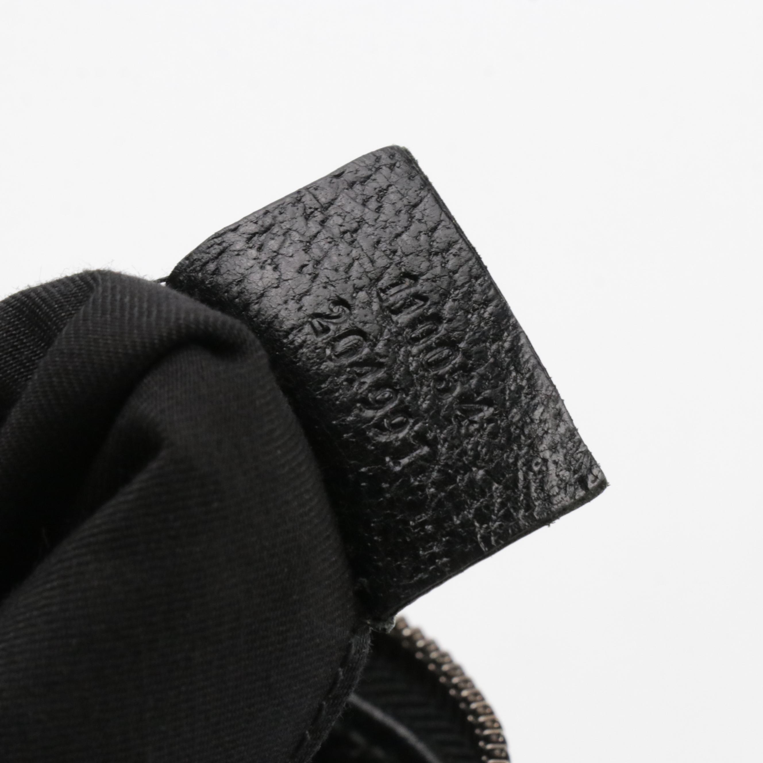 Gucci GG Black Jacquard and Cinghiale Leather Crossbody Bag