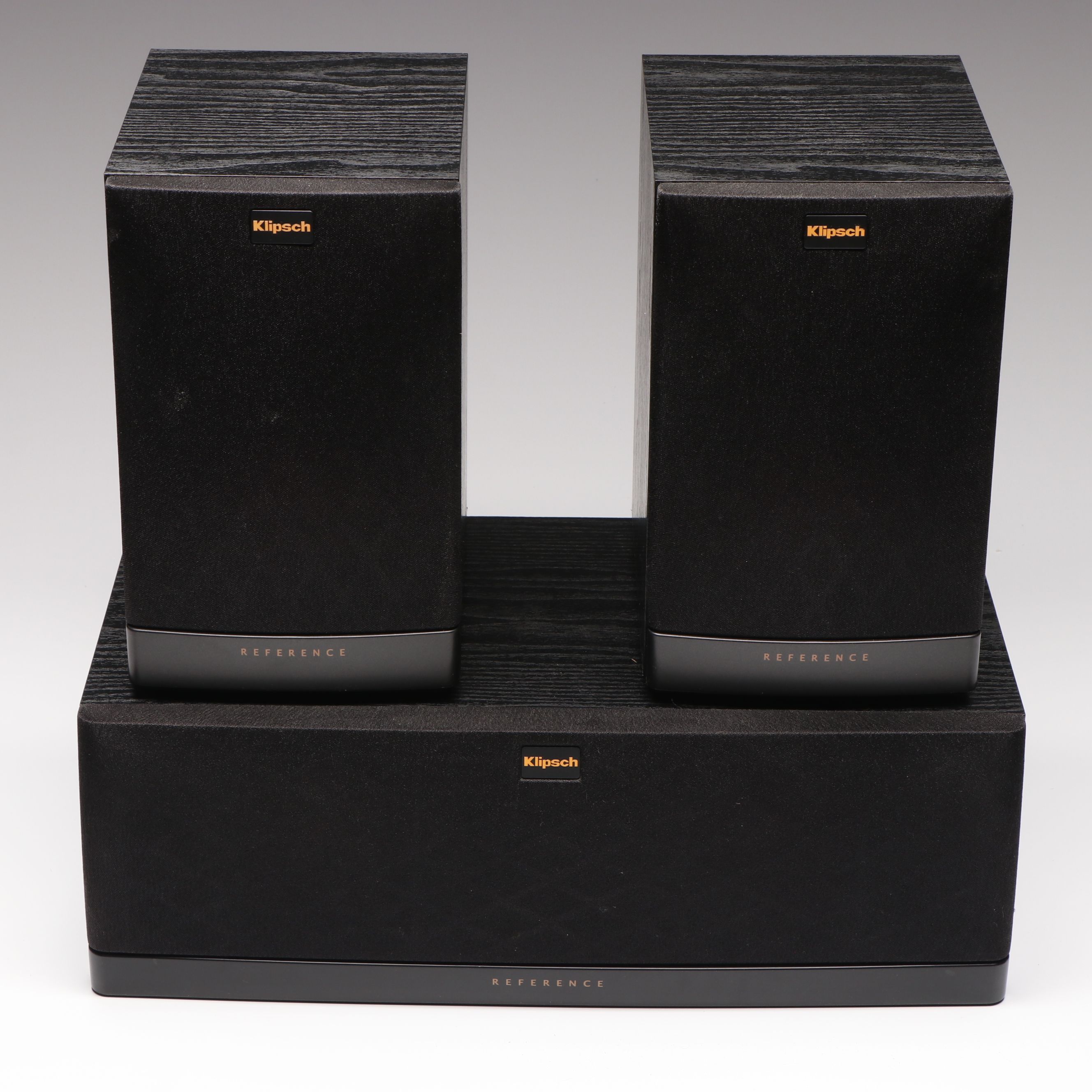 Klipsch Center Speaker with Connected Pair of Subwoofers