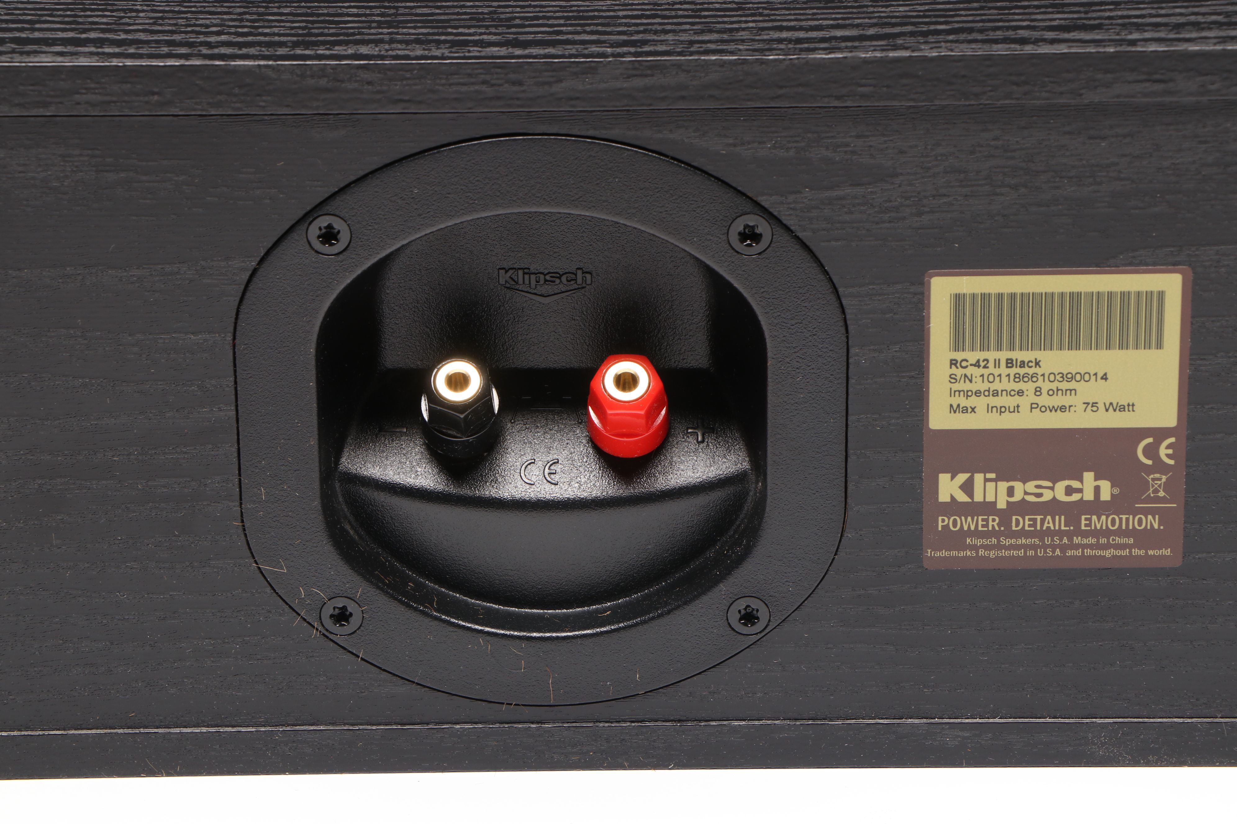 Klipsch Center Speaker with Connected Pair of Subwoofers