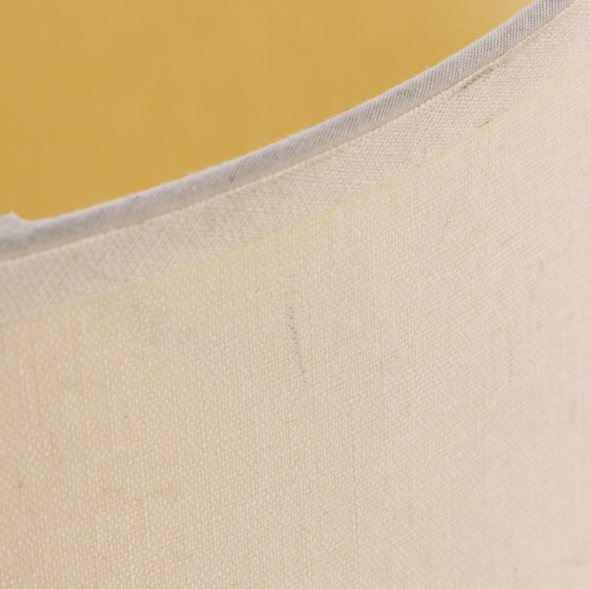 Chinese Porcelain Blue and White Table Lamp with Cotton Shade