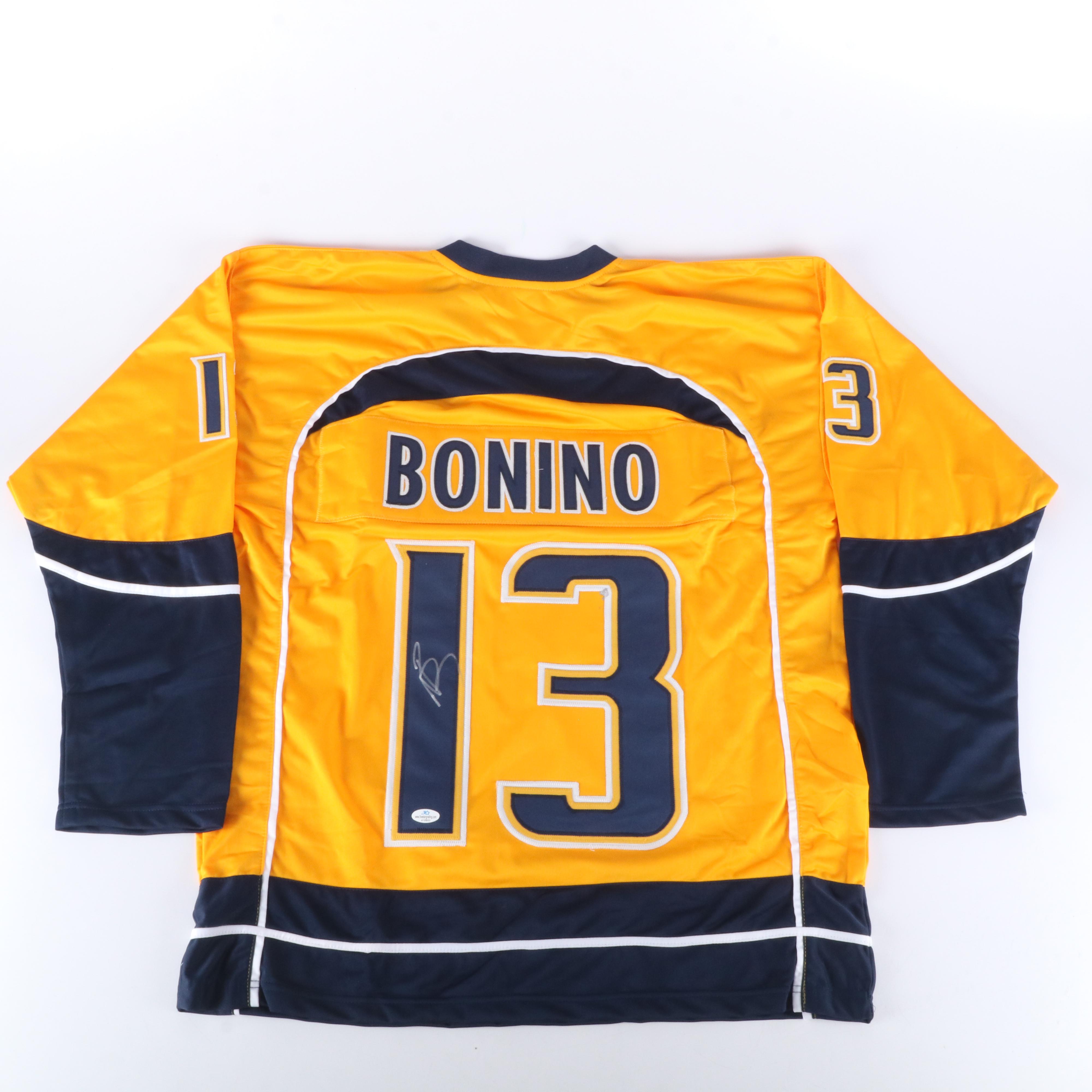 Nick Bonino Signed Nashville Predators Hockey Jersey
