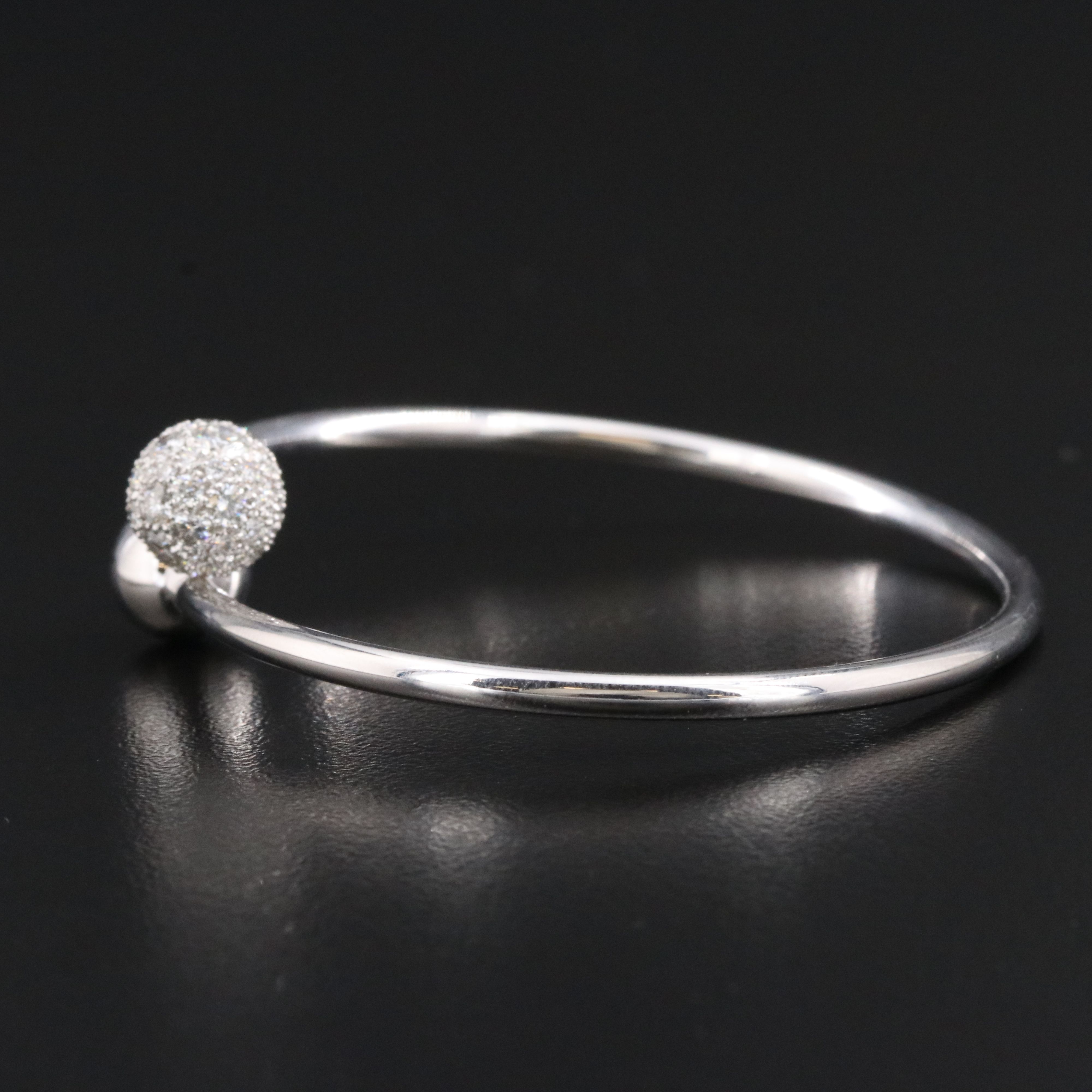 Tiffany & Co. HardWear 18K 0.73 CTW Diamond Ball Bypass Bracelet