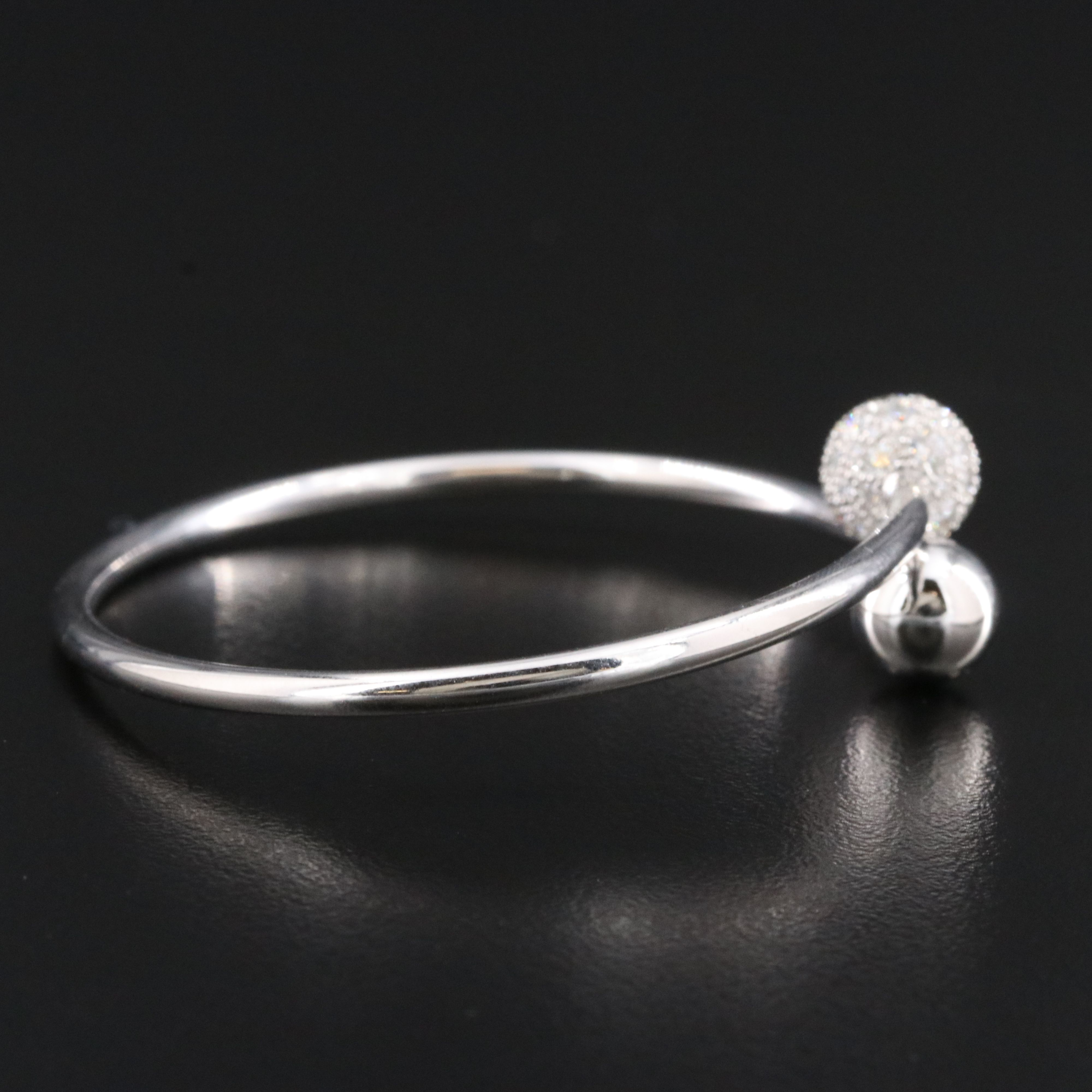 Tiffany & Co. HardWear 18K 0.73 CTW Diamond Ball Bypass Bracelet