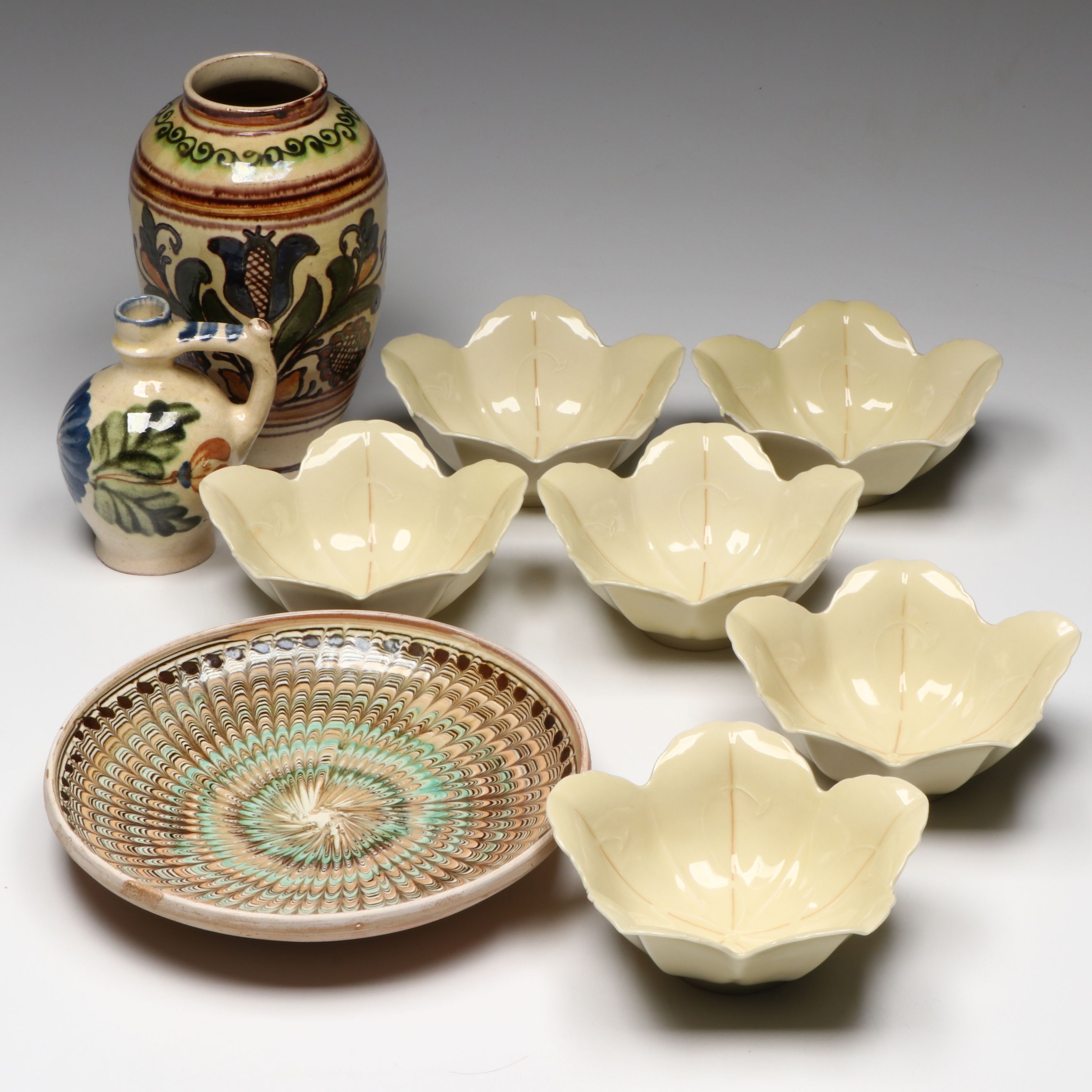 Ceramic Flower Bowl, Ceramic Vases, and More Art Pottery Table Décor