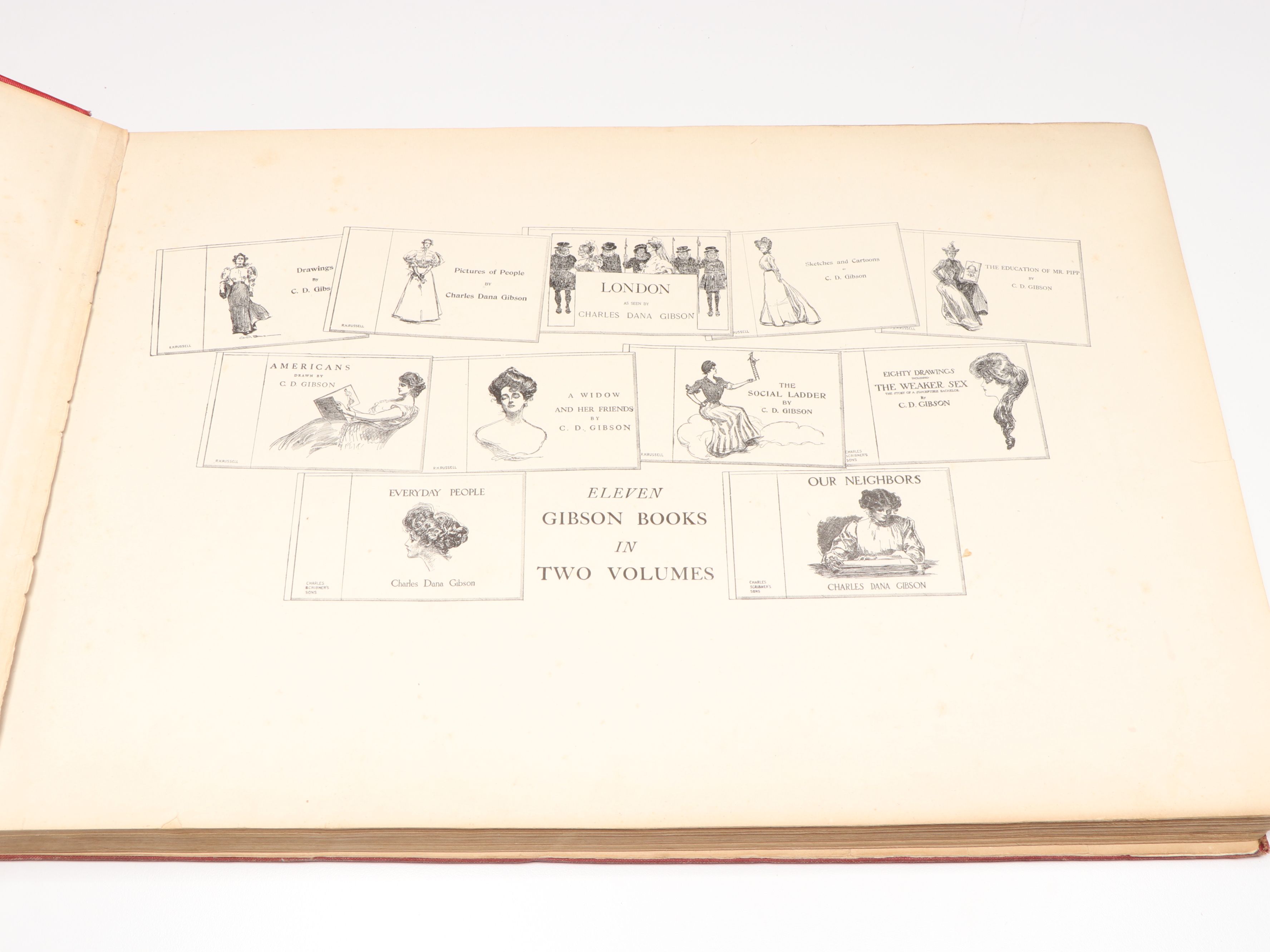 Illustrated "The Gibson Book" by Charles Dana Gibson, 1907