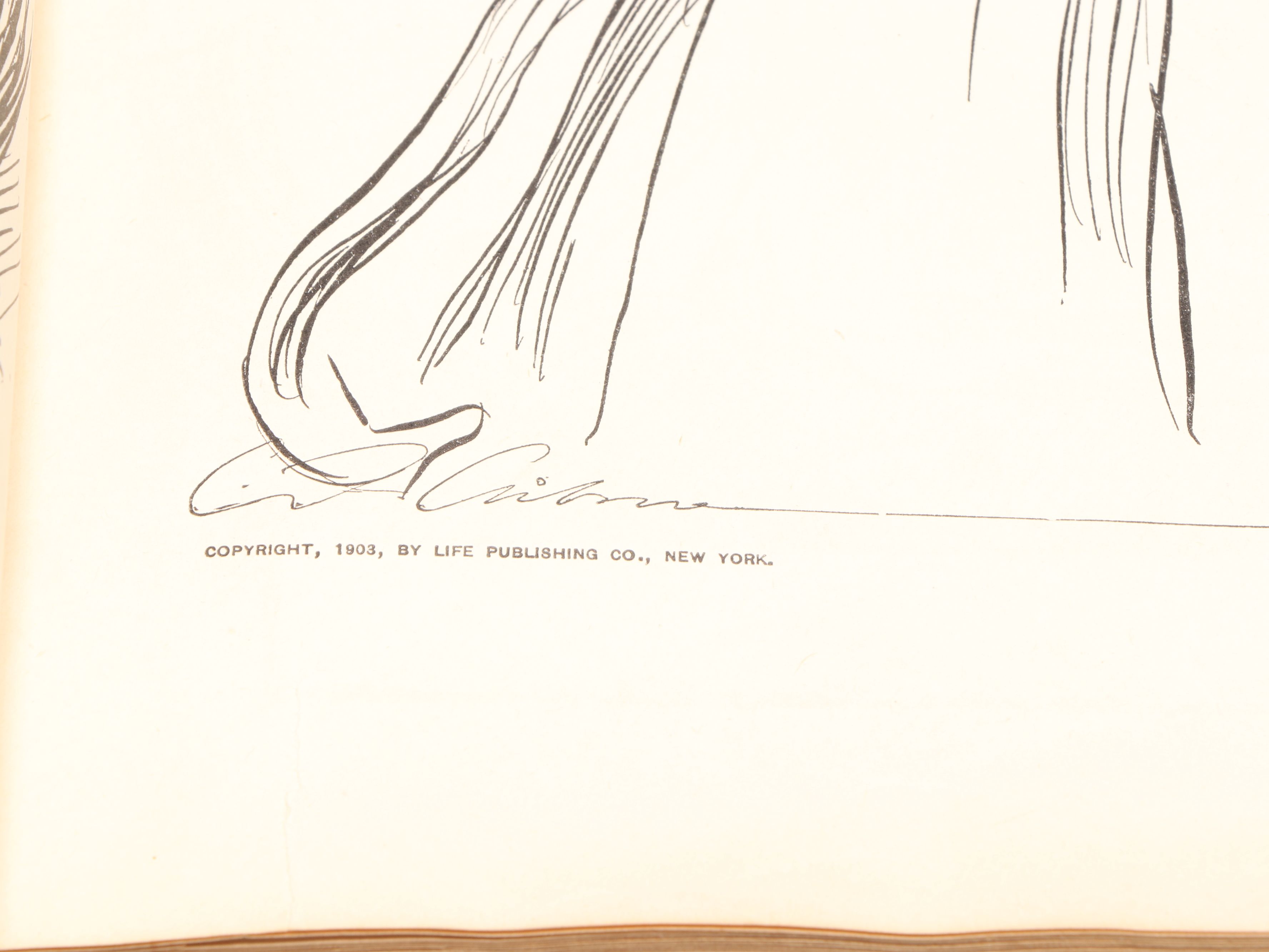 Illustrated "The Gibson Book" by Charles Dana Gibson, 1907