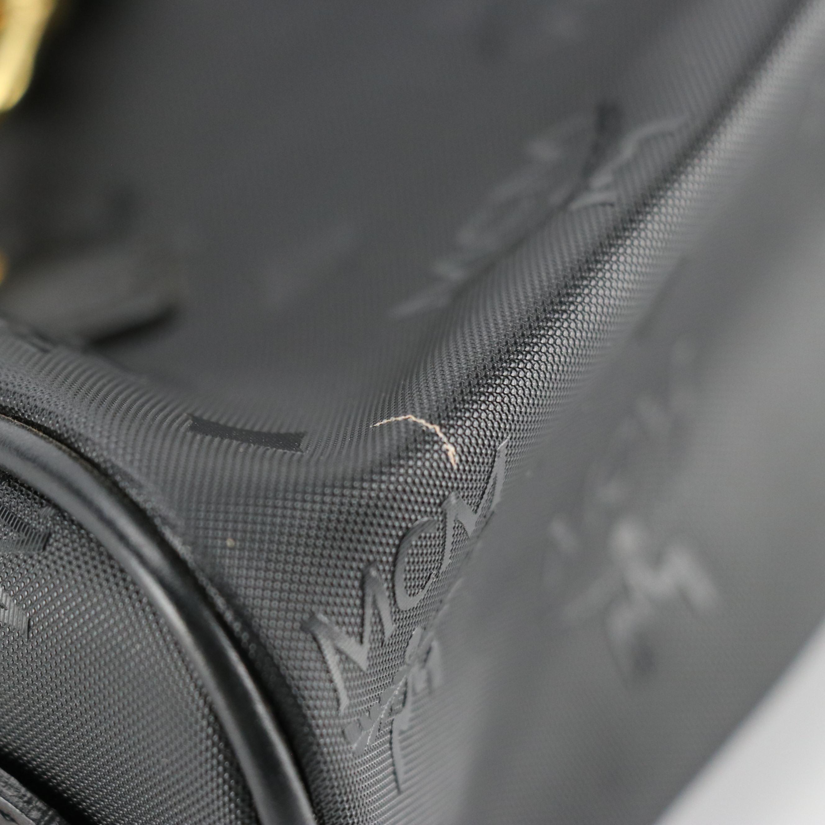 MCM Mini Two-Way Bag in Black Visetos Nylon Canvas