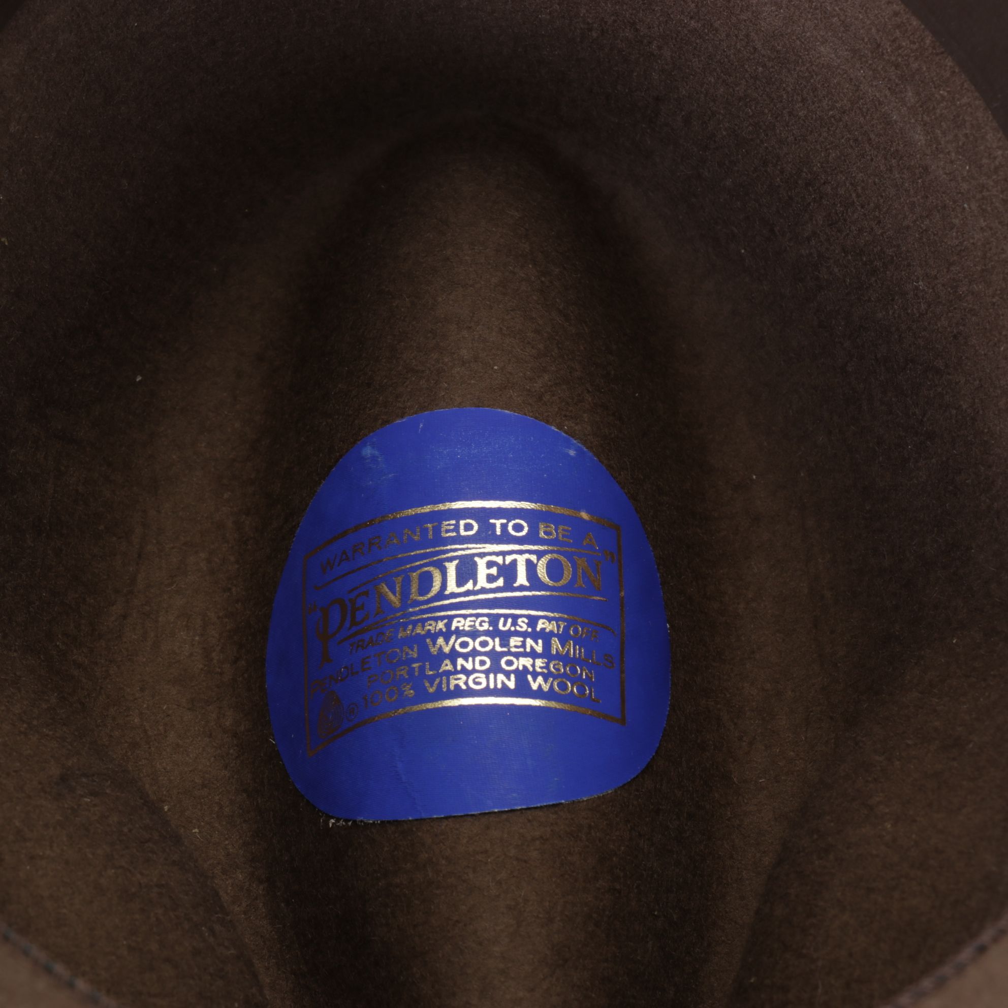 Stetson Straw Hat with Pendleton Houndstooth and Brown Wool Fedoras