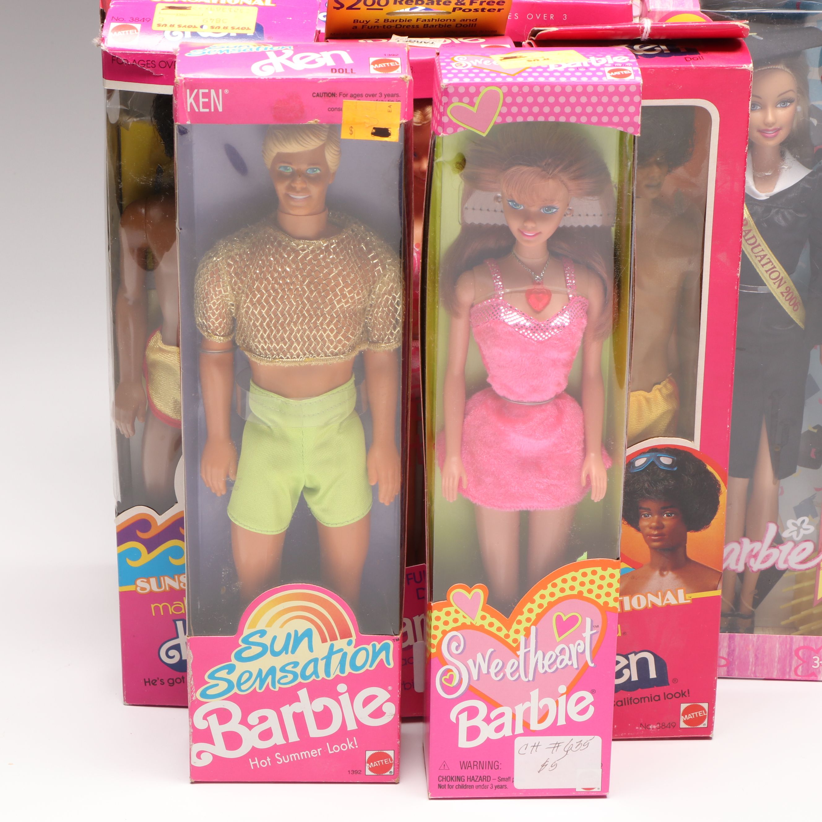 Barbie "California Dream", "Sweetheart" and More Barbie and Ken Dolls