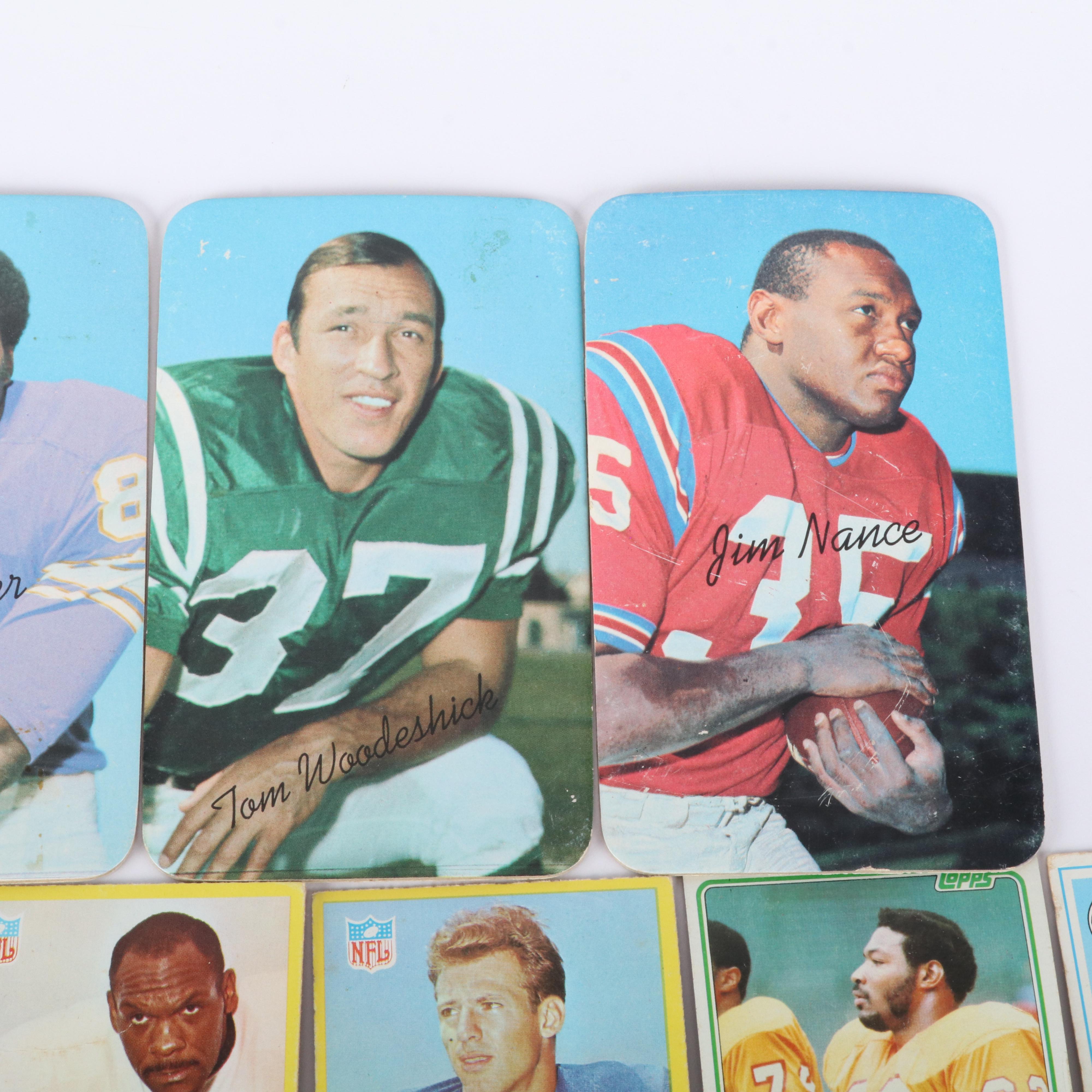 Topps and Philadelphia Football Cards Featuring O.J. Simpson, Randy Moss, & More