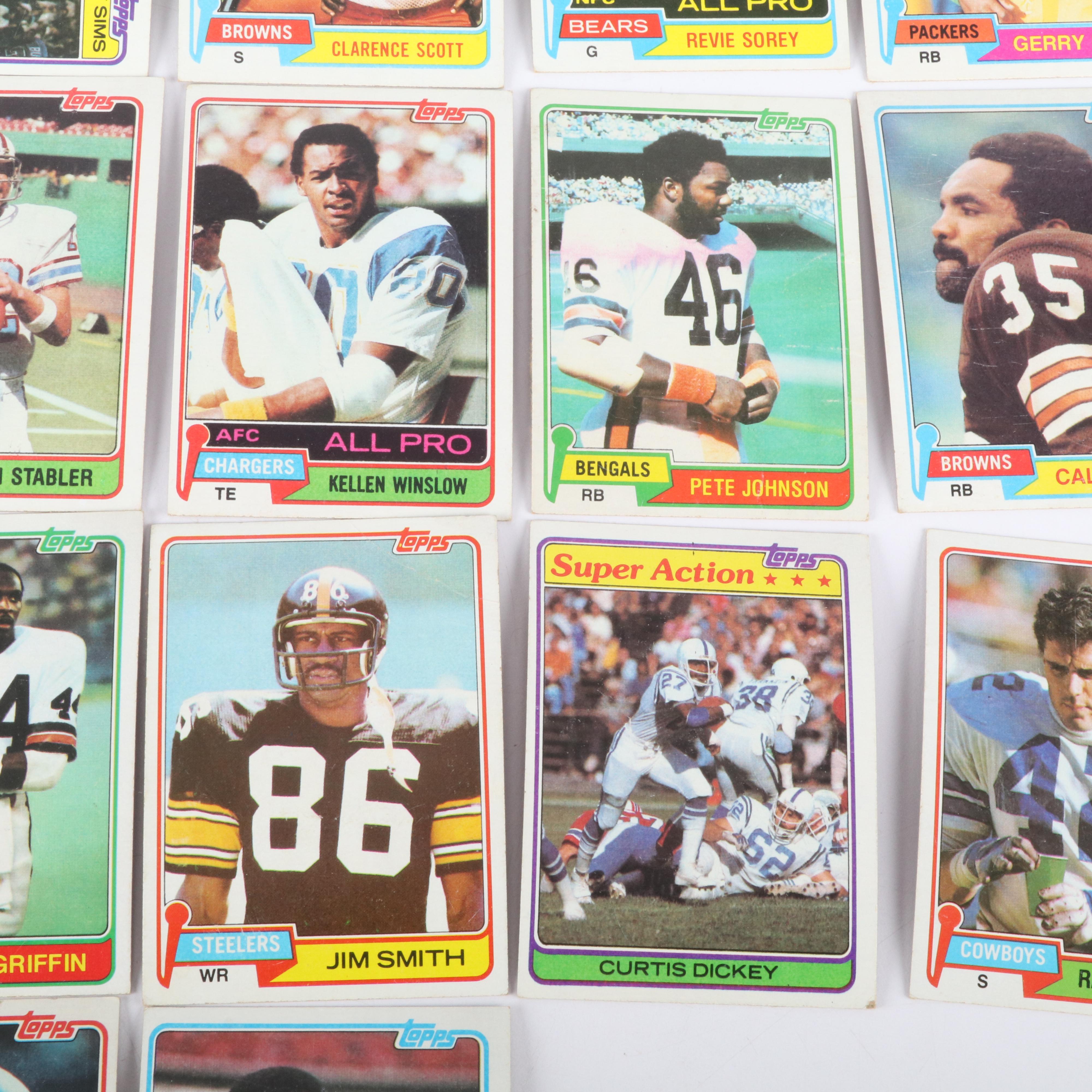 Topps and Philadelphia Football Cards Featuring O.J. Simpson, Randy Moss, & More