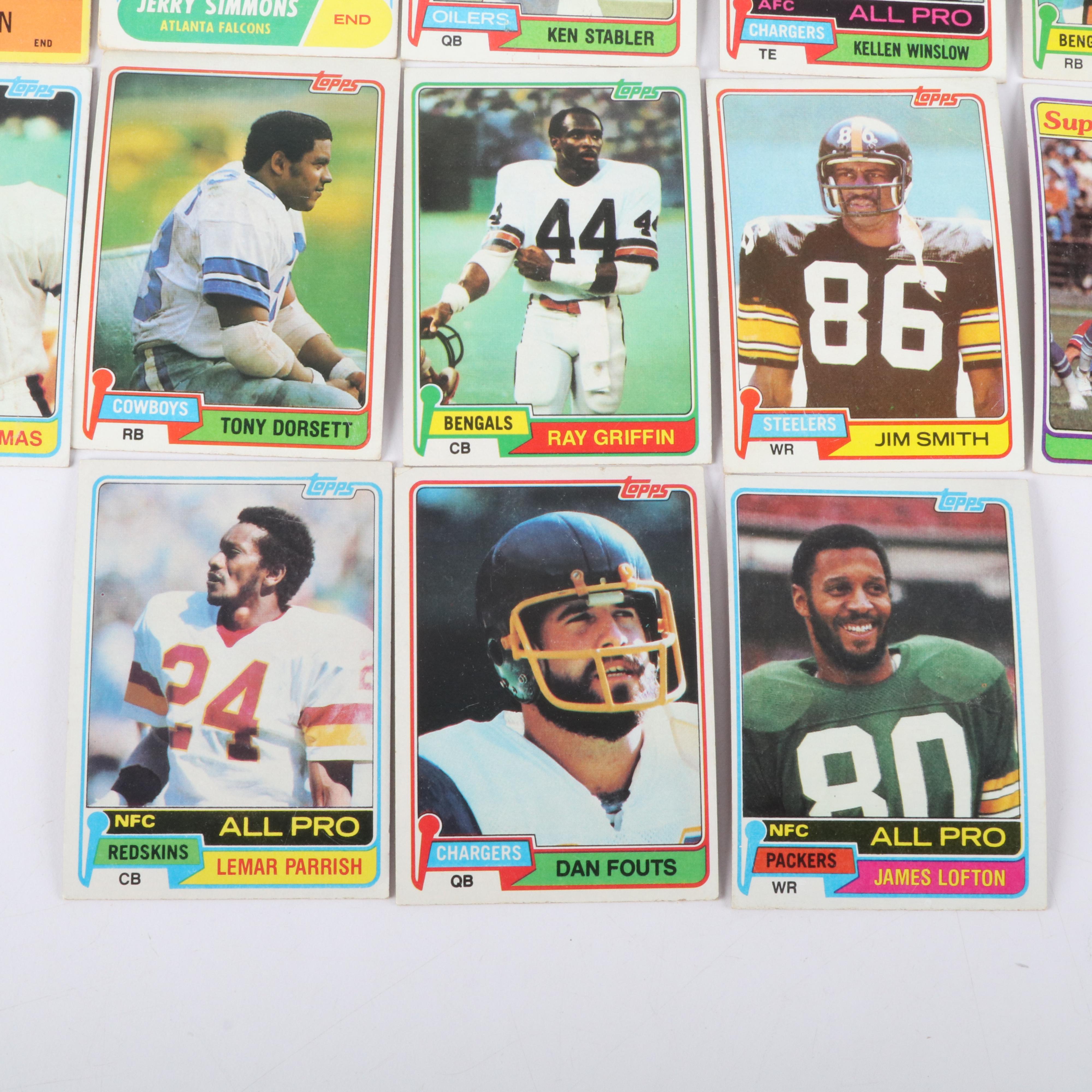 Topps and Philadelphia Football Cards Featuring O.J. Simpson, Randy Moss, & More