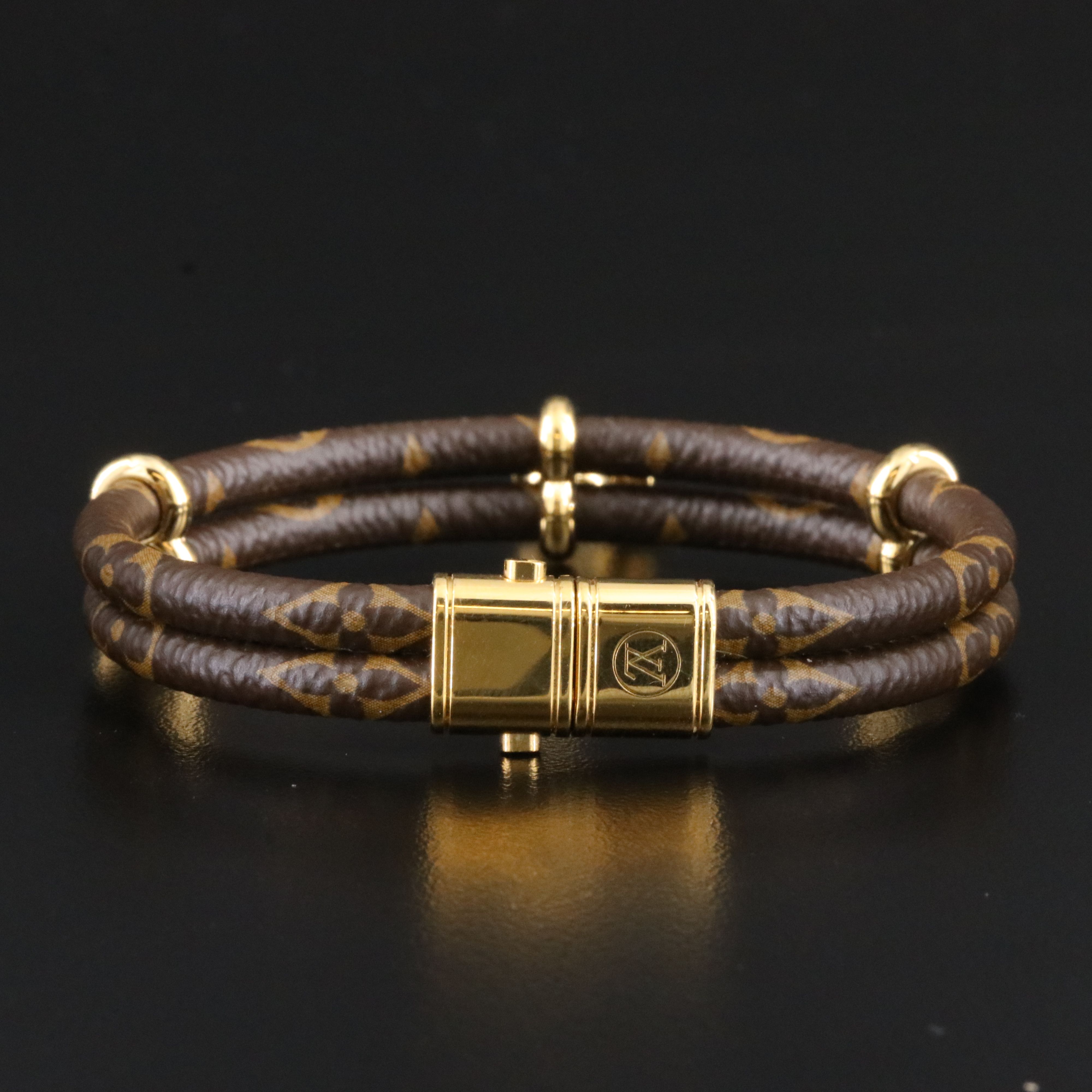 Louis Vuitton Keep It Twice Bracelet in Monogram Canvas