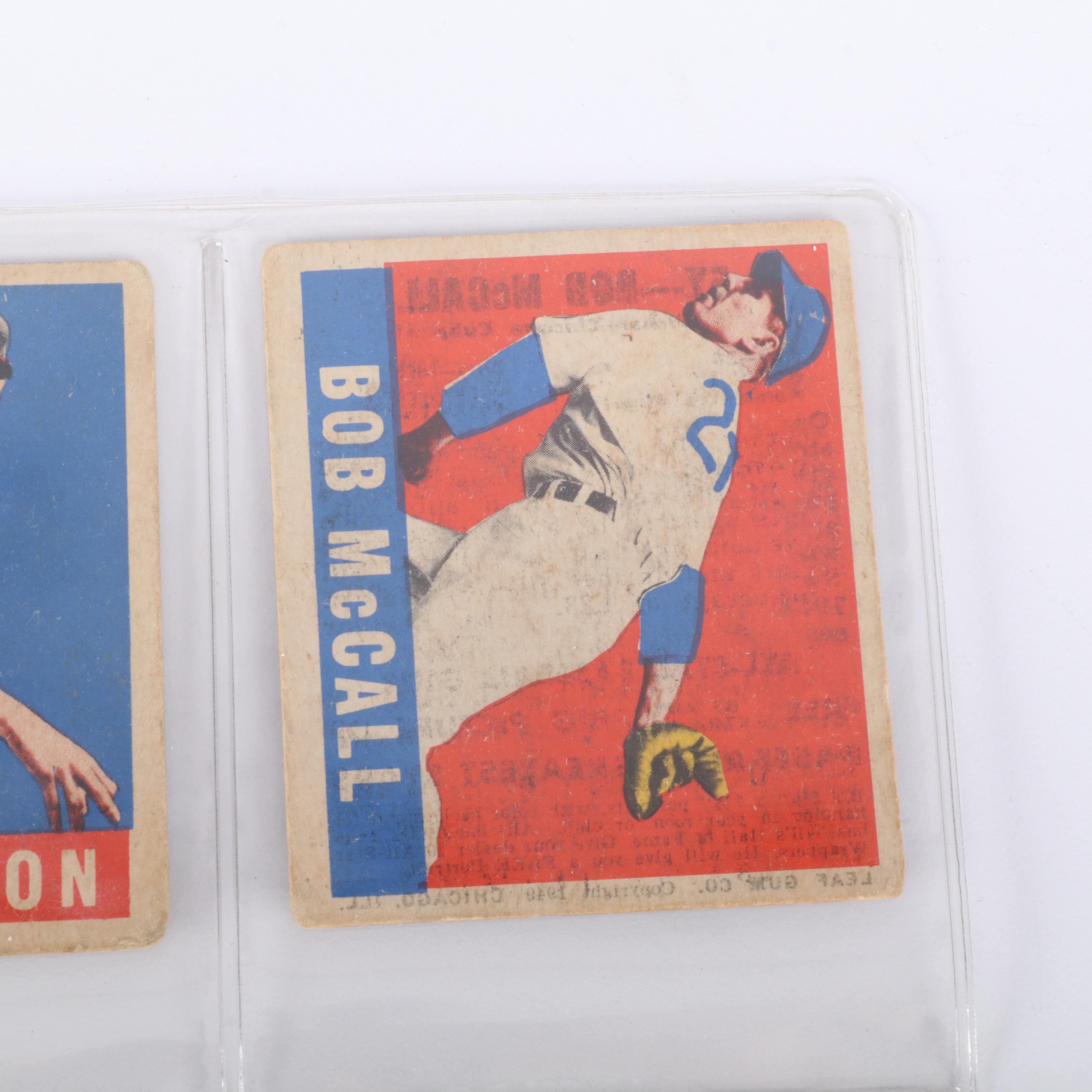 1948 Leaf Baseball Cards Featuring Ralph Kiner, Phil Rizzuto, and More