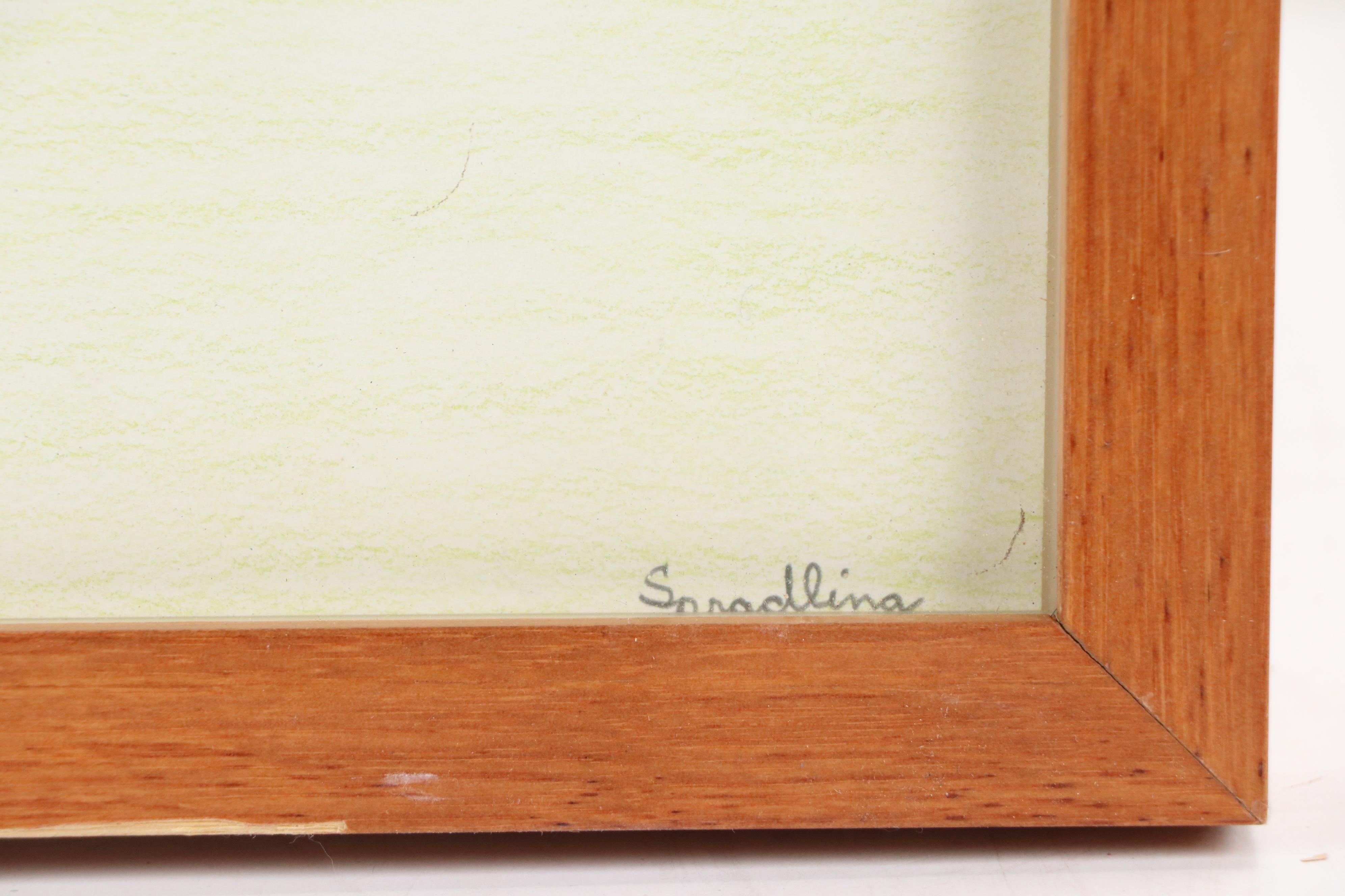 Gary Spradling Colored Pencil Drawing "Shoe-Horn," 1992