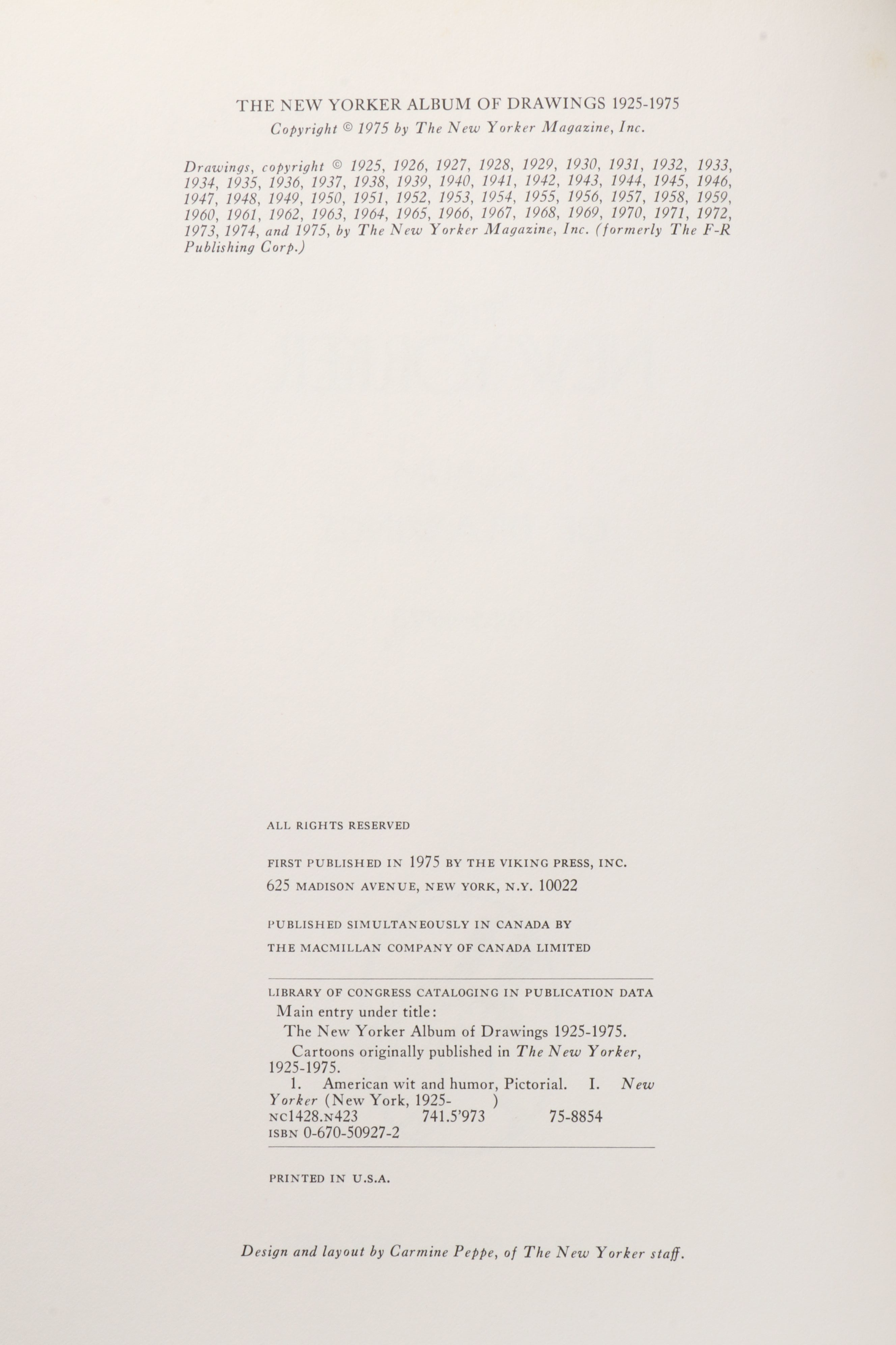 "The Esquire Cartoon Album" with The New Yorker Cartoon Compilation Books