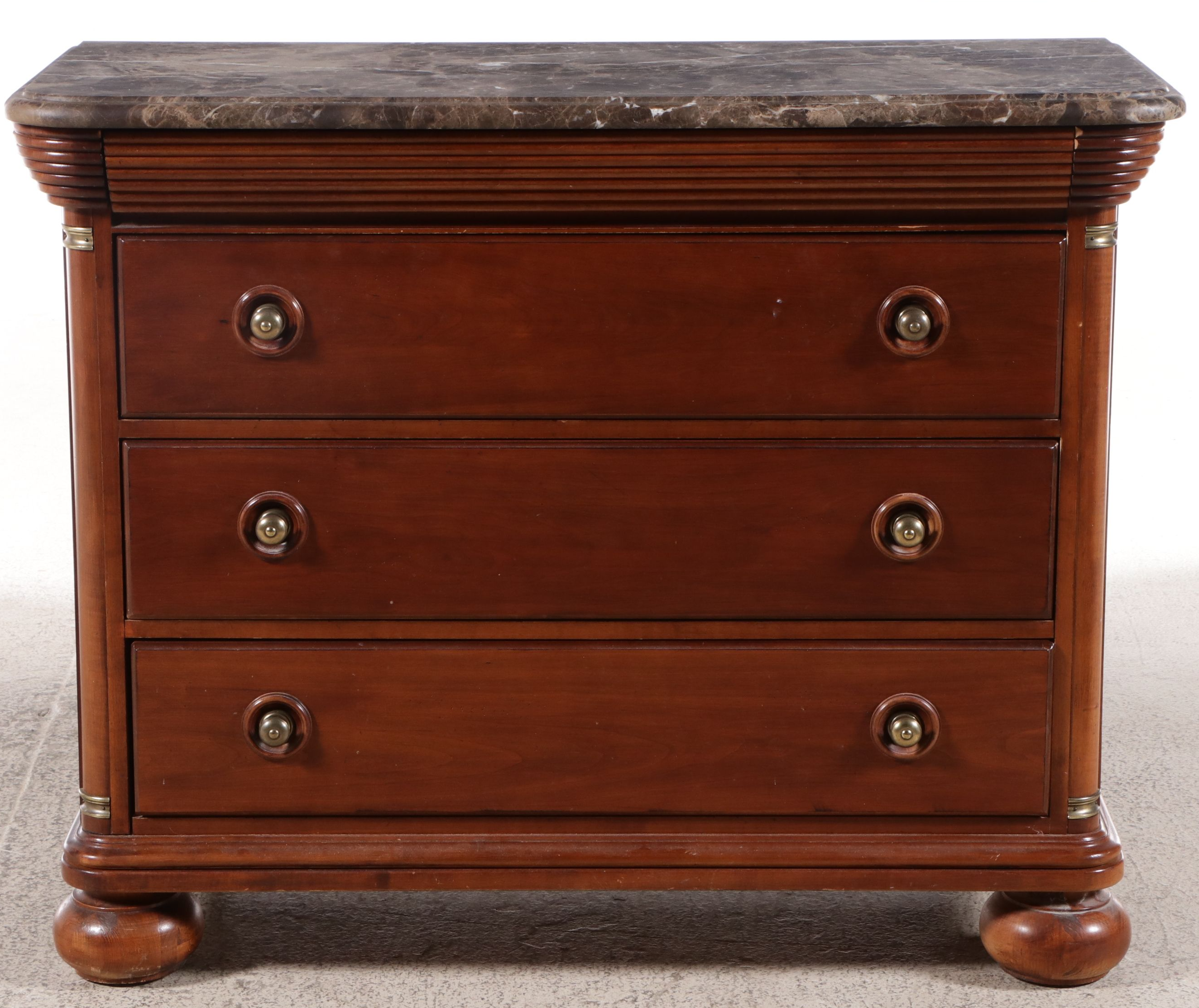 Nautica Home Louis Philippe Style Marble Top Chest of Drawers
