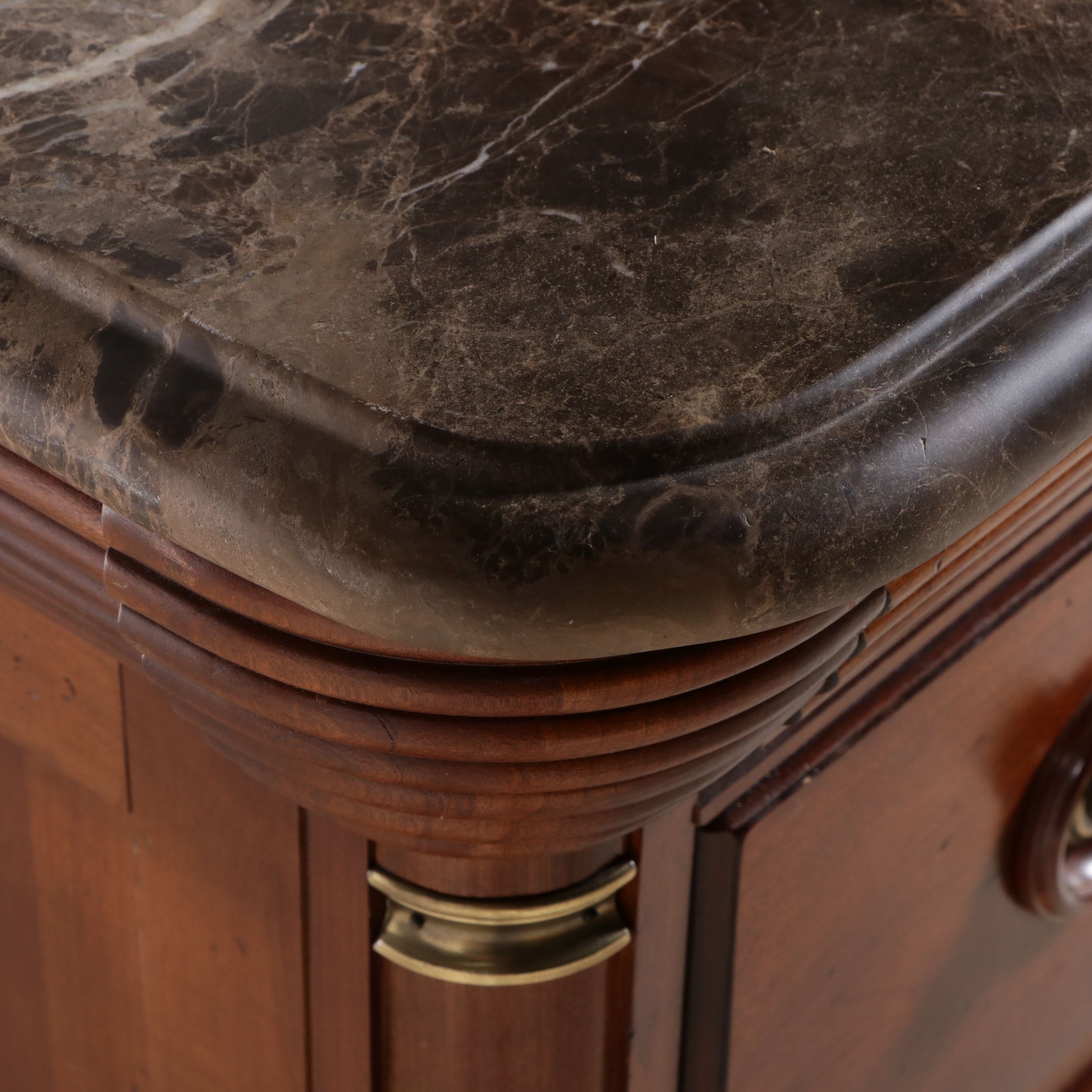Nautica Home Louis Philippe Style Marble Top Chest of Drawers