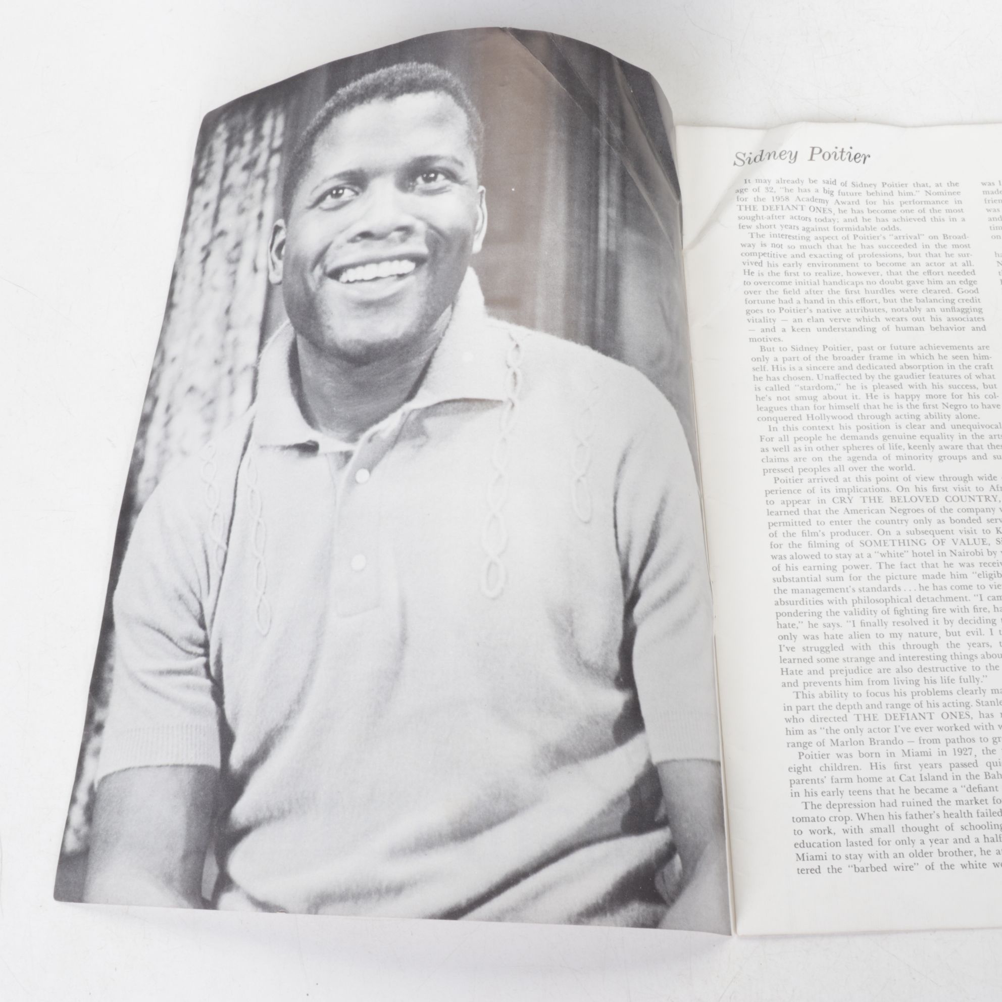 Sidney Poitier Signed "A Raisin in the Sun" Program & "The King and I", 1959