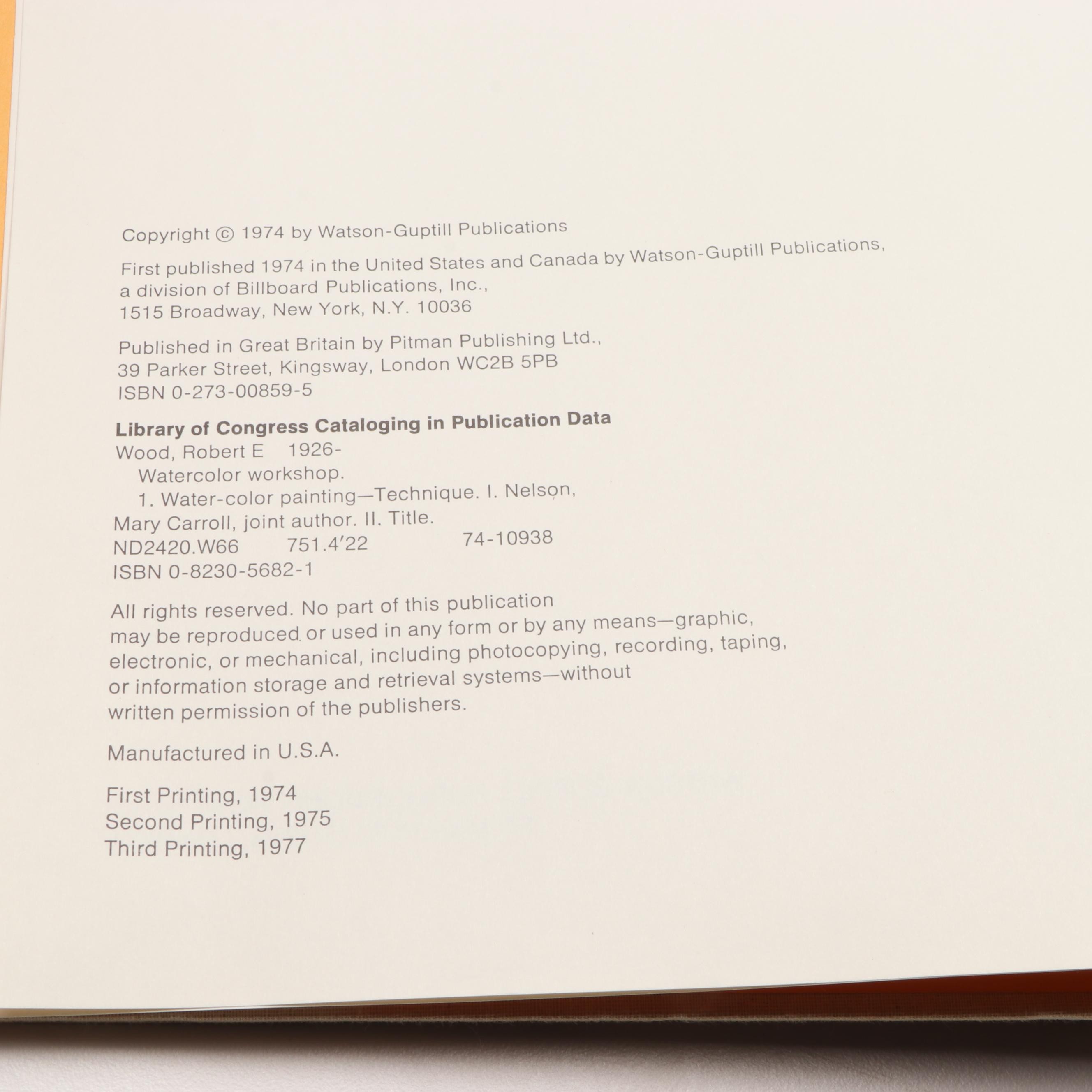 "The Watercolor Painter's Problem Book" with More Watercolor Technique Books