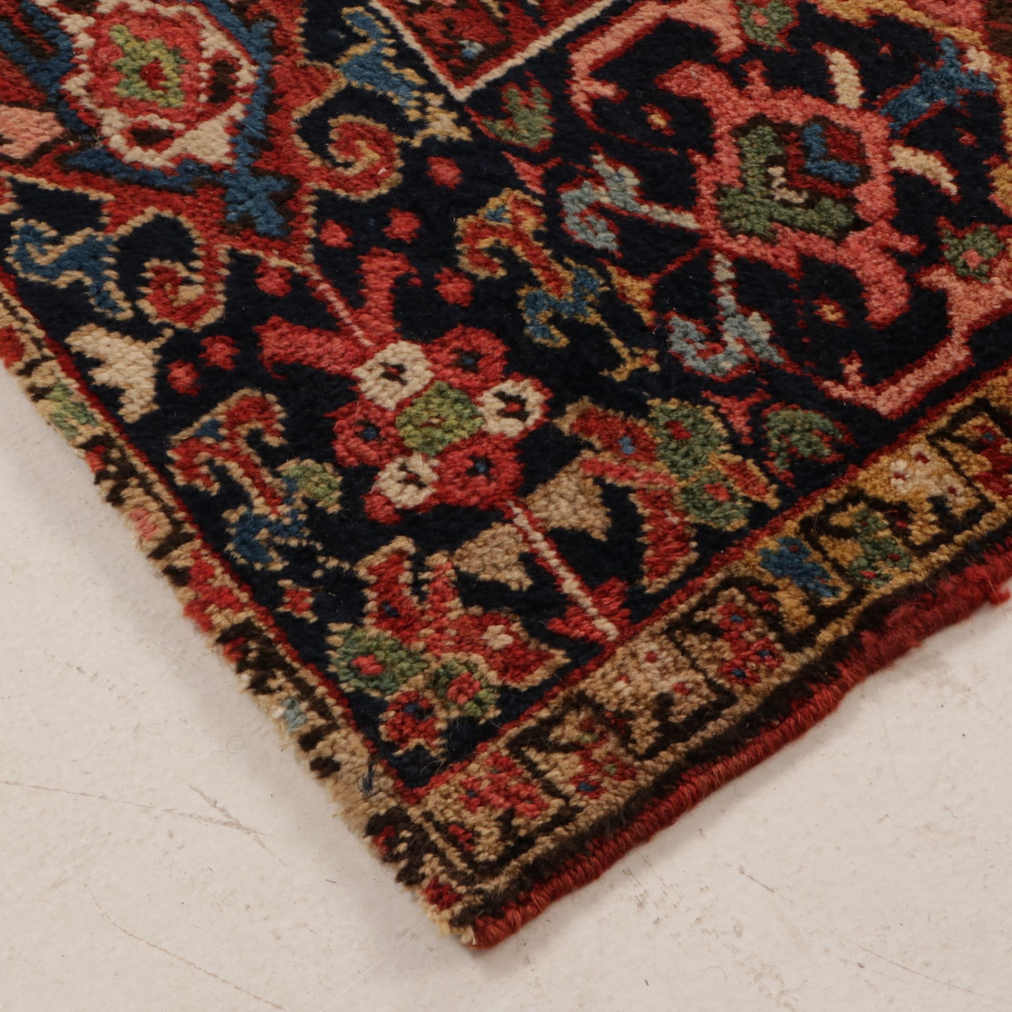 8'2 x 10'8 Hand-Knotted Persian Heriz Area Rug