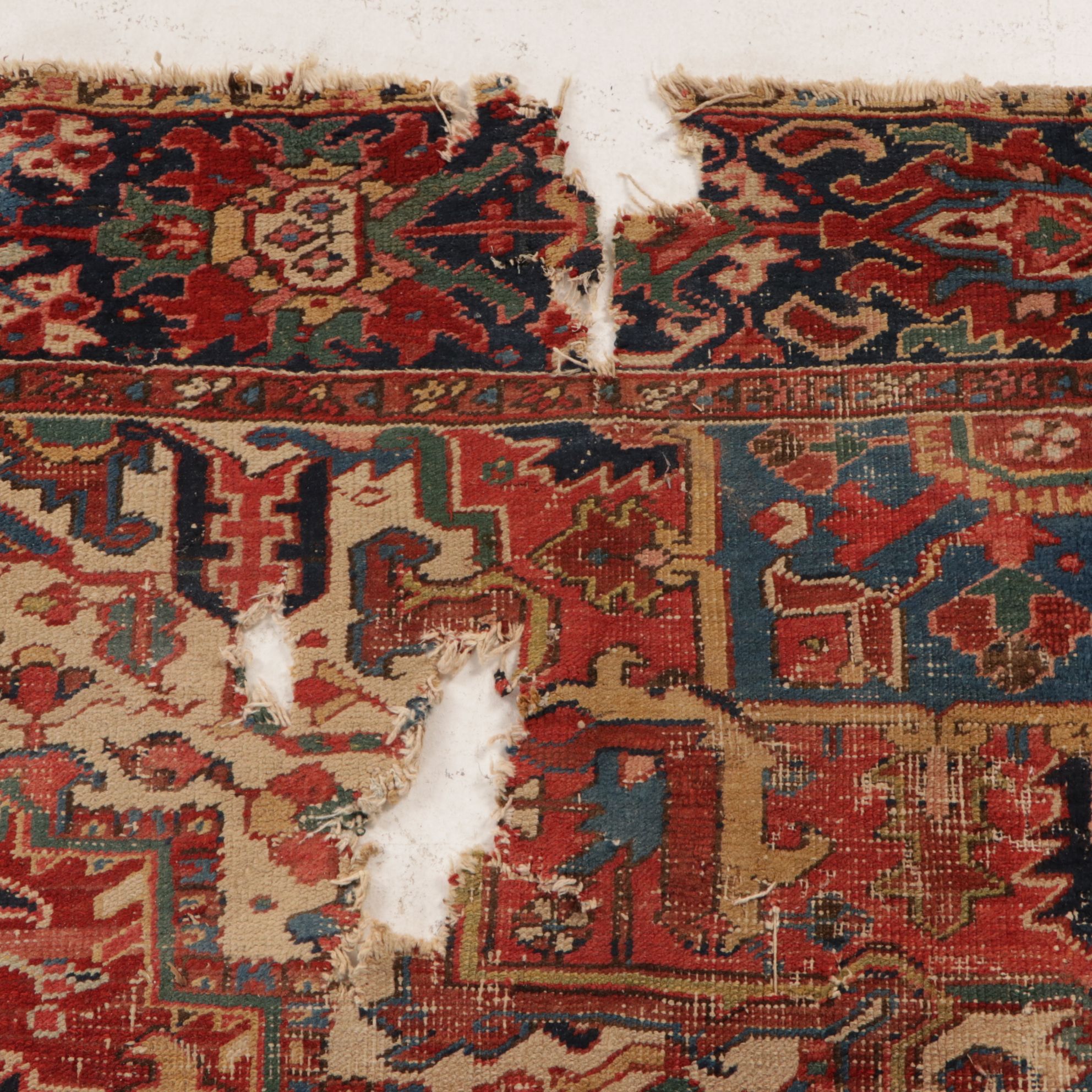 8'2 x 10'8 Hand-Knotted Persian Heriz Area Rug