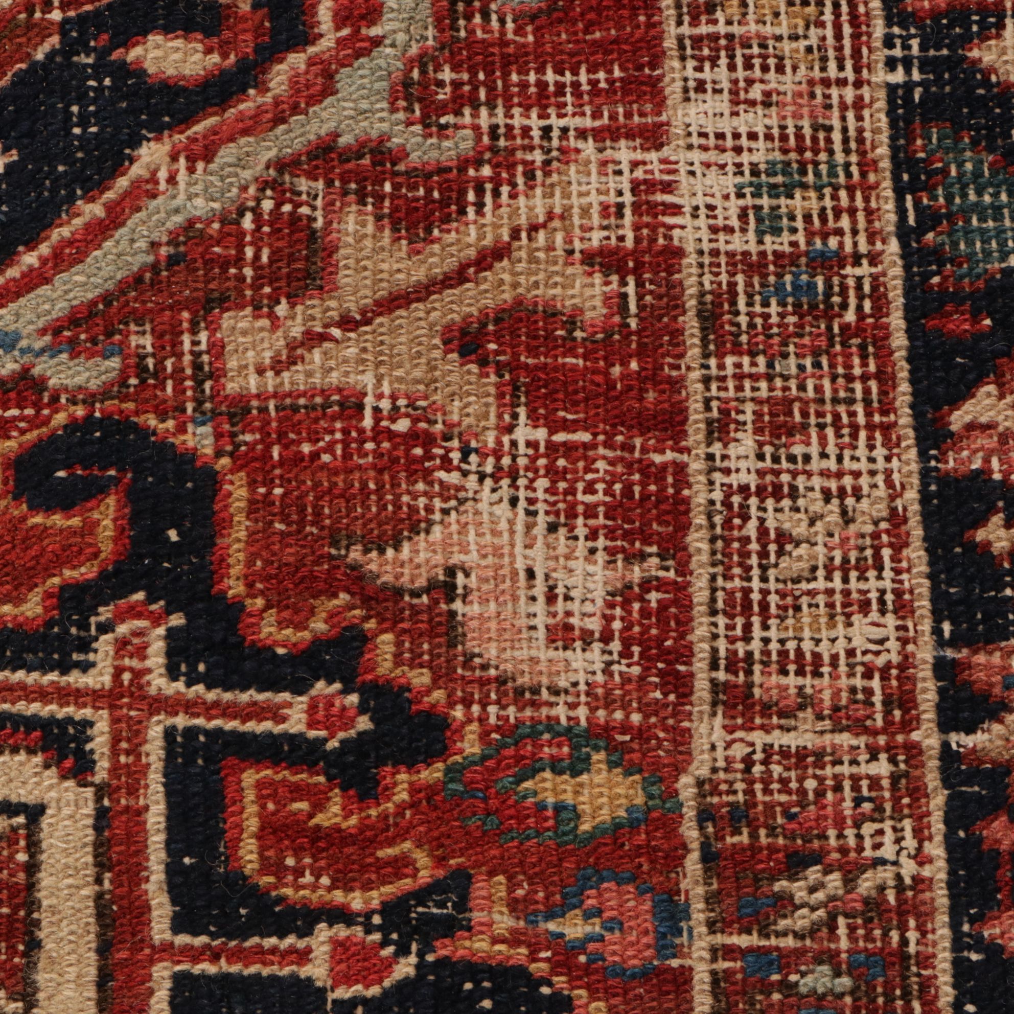 8'2 x 10'8 Hand-Knotted Persian Heriz Area Rug