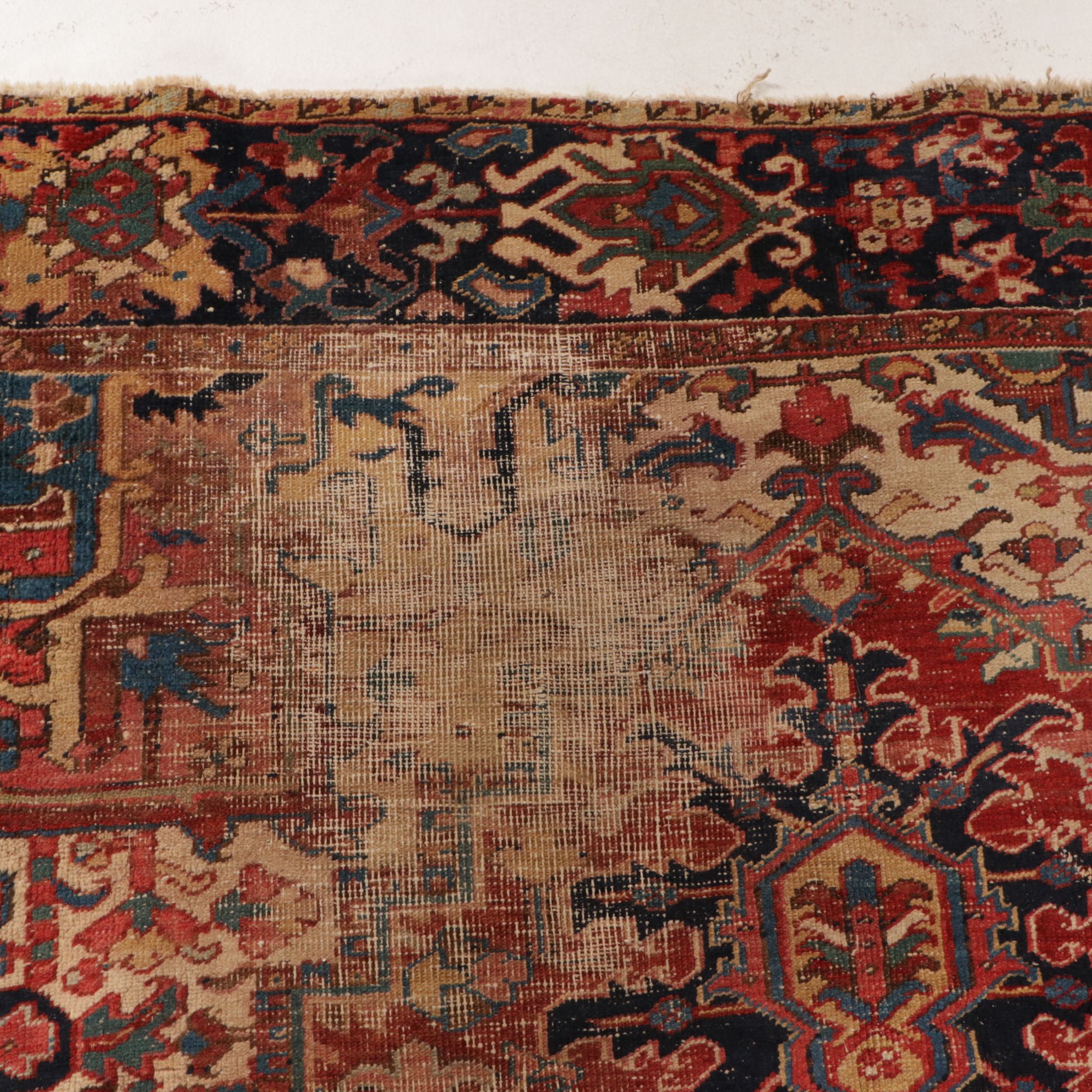 8'2 x 10'8 Hand-Knotted Persian Heriz Area Rug