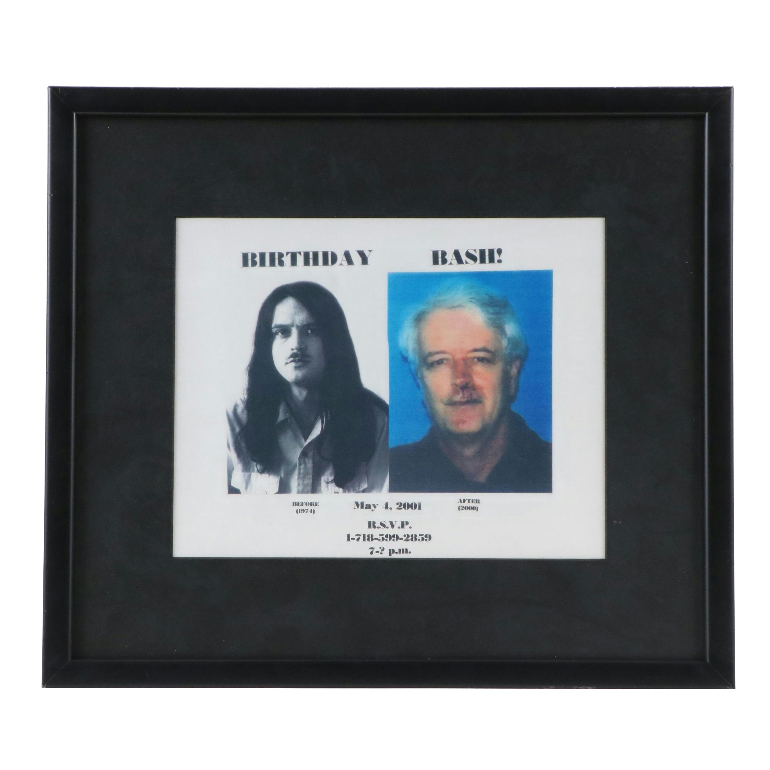 Digital Print of Gary Spralding in Before and After "Birthday Bash!," 2001