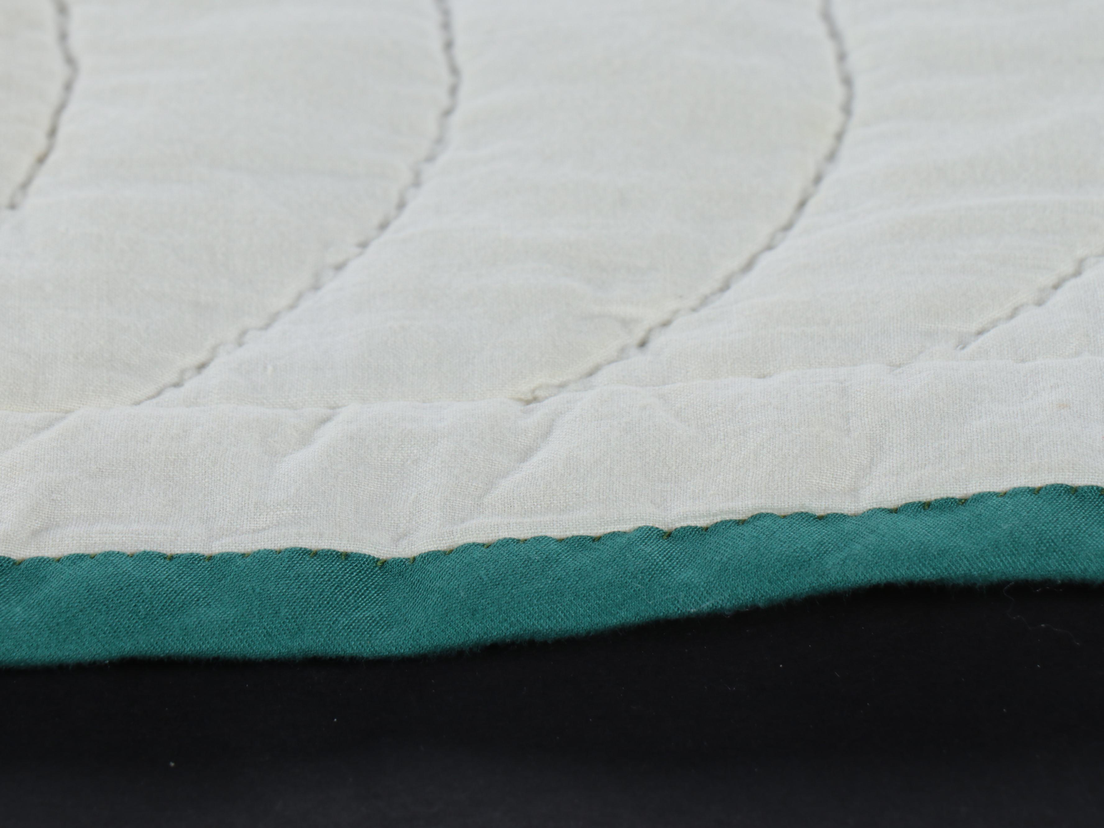 Handmade Floral Appliqué Quilt, Late 20th Century