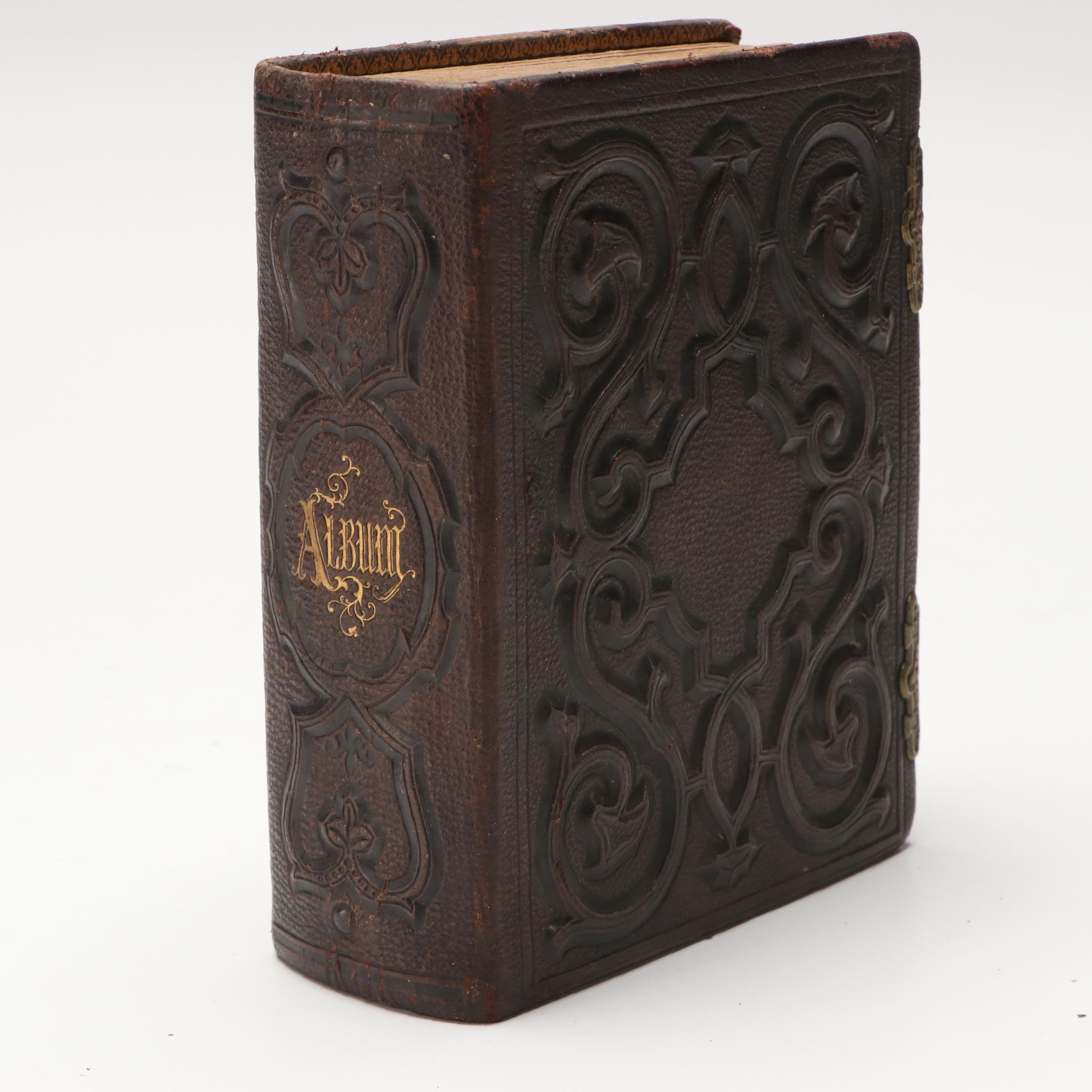 Tintype with Other Photos of Men, Women and Children, Late 19th/Early 20th C.