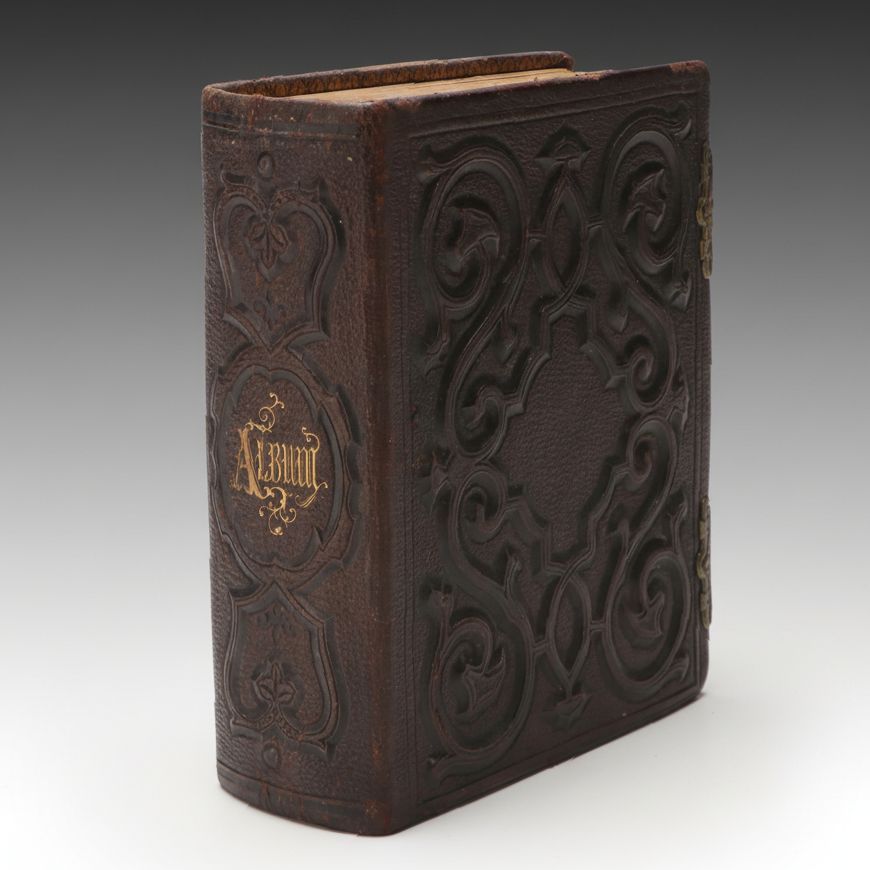 Tintype with Other Photos of Men, Women and Children, Late 19th/Early 20th C.