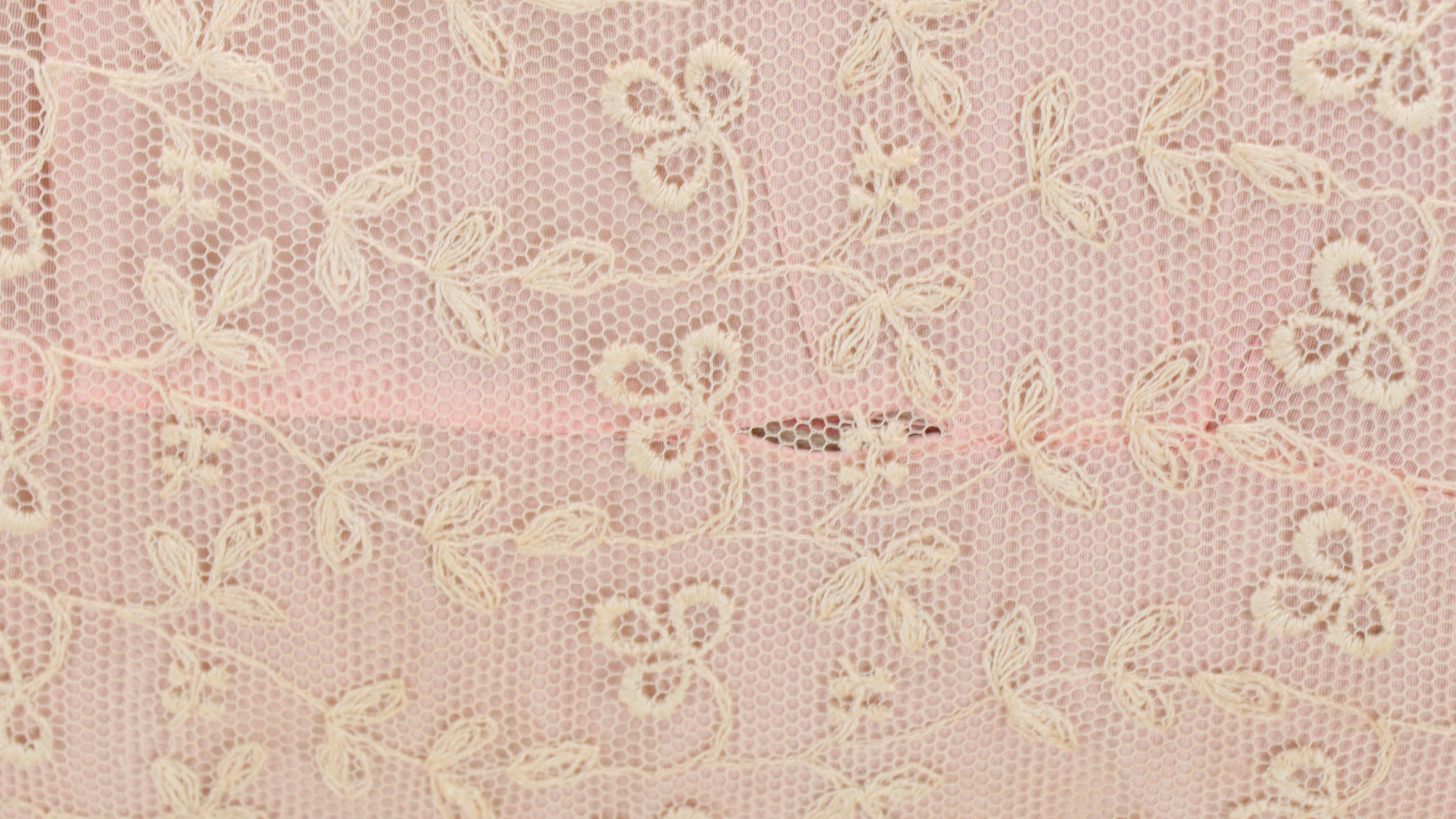 Lace and Appliqué Linen Throw Pillows