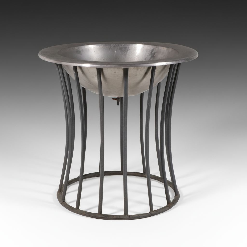 Metal Patio Beverage Server on Stand