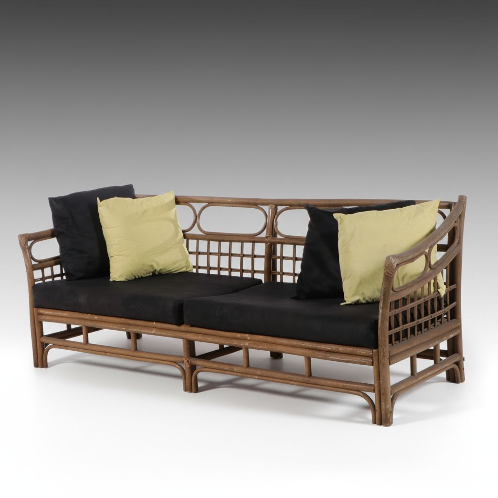 Brighton Pavilion Style Rattan Patio Sofa