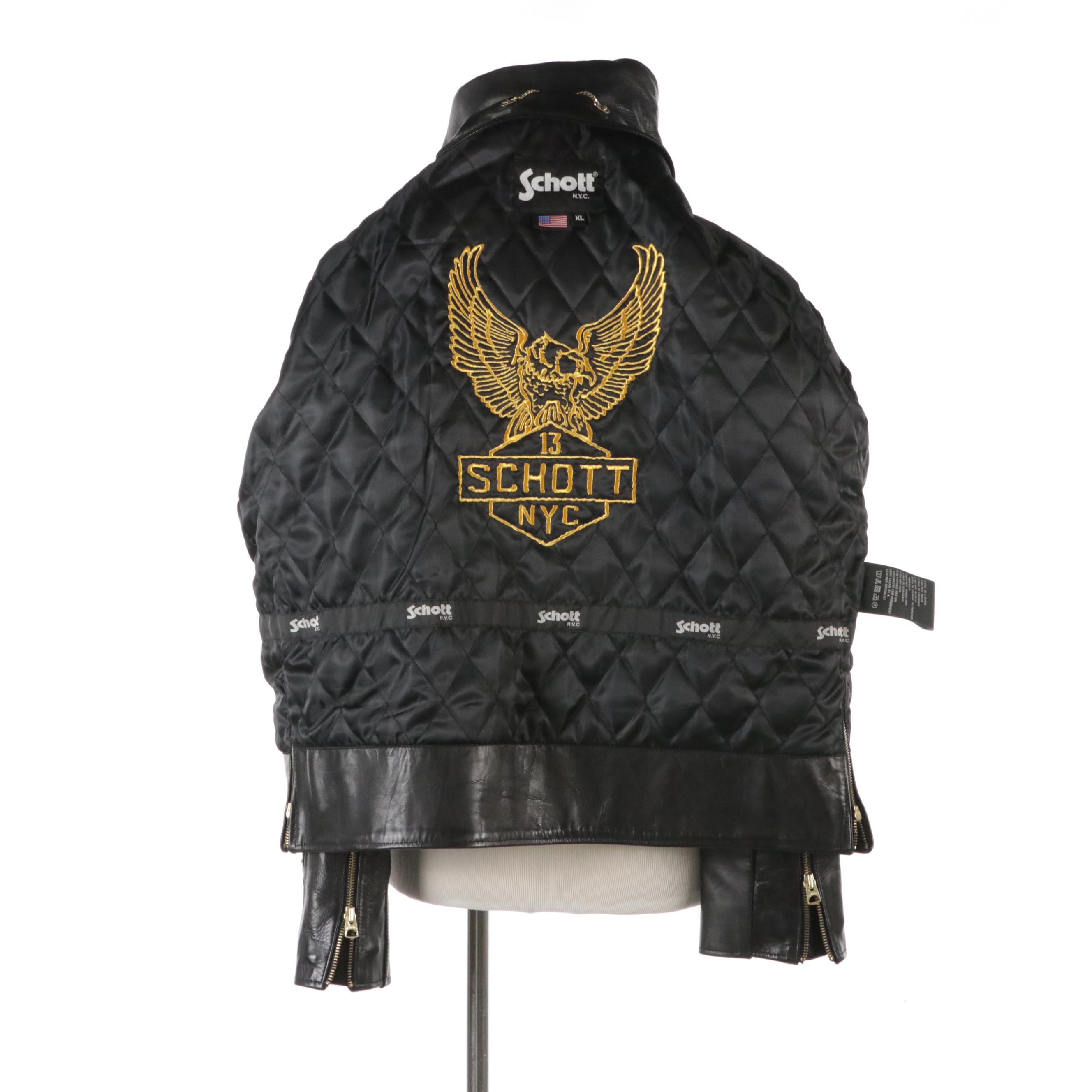 Men's Scott N.Y.C. Black Leather Jacket