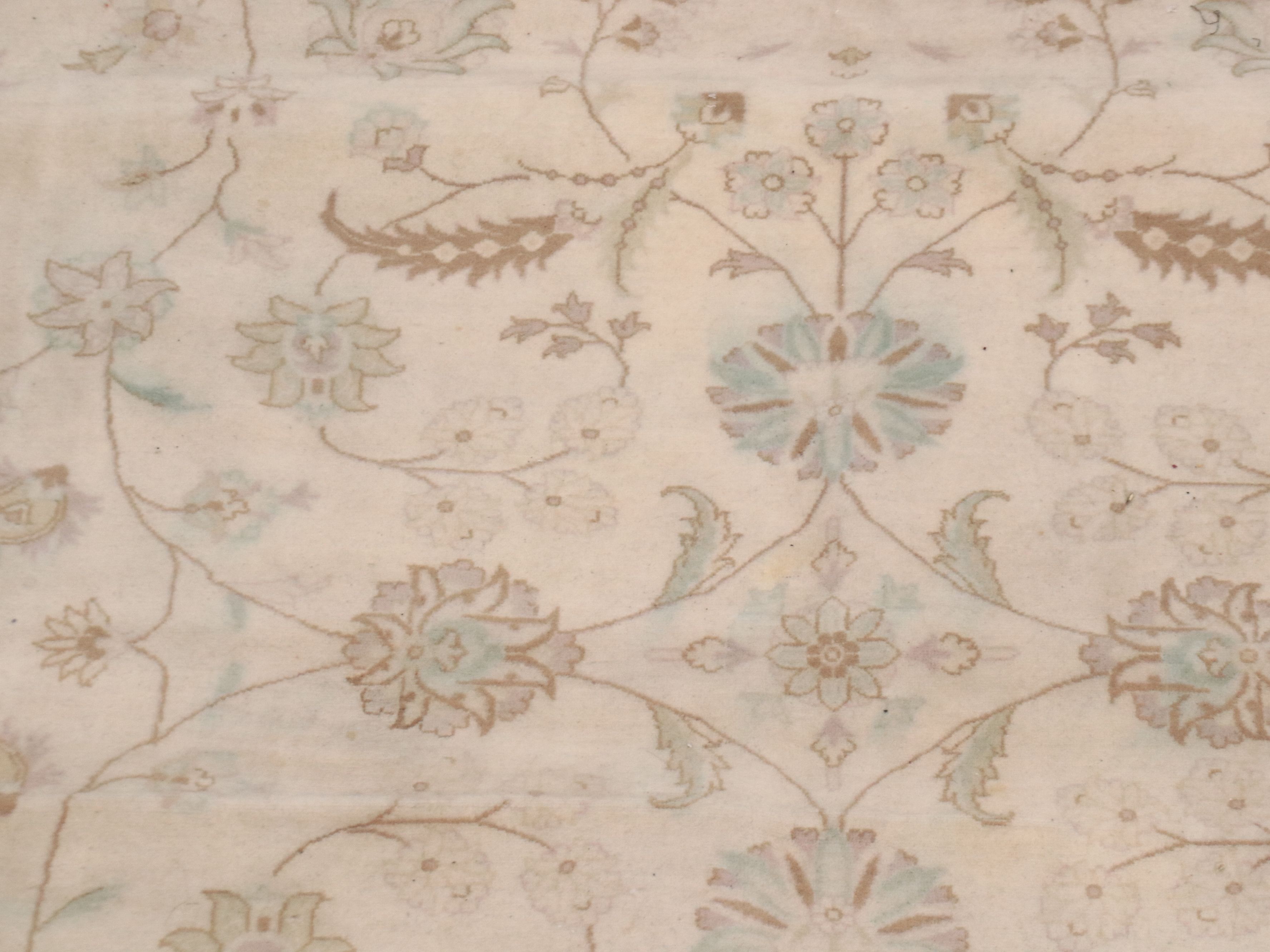 10' x 14'8 Hand-Knotted Indo-Turkish Oushak Room-Sized Rug