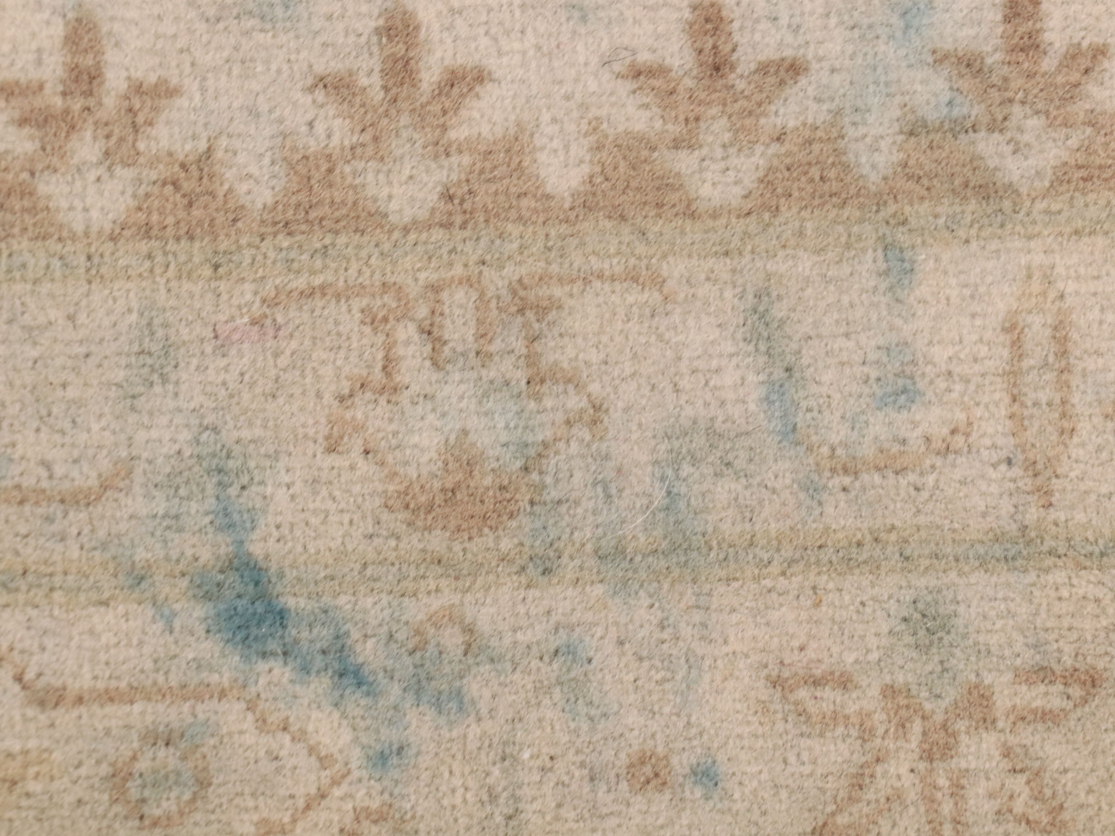 10' x 14'8 Hand-Knotted Indo-Turkish Oushak Room-Sized Rug