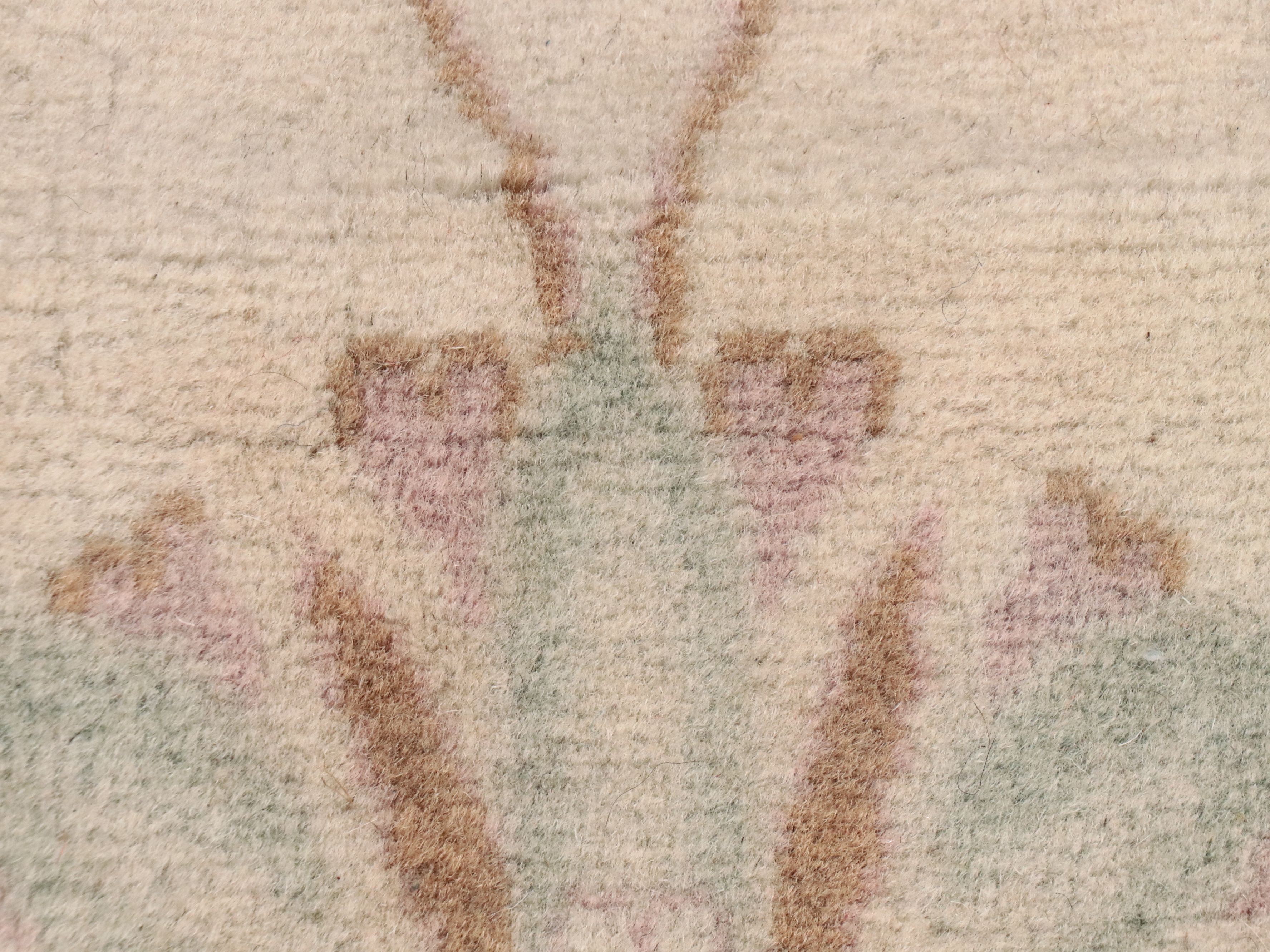 10' x 14'8 Hand-Knotted Indo-Turkish Oushak Room-Sized Rug