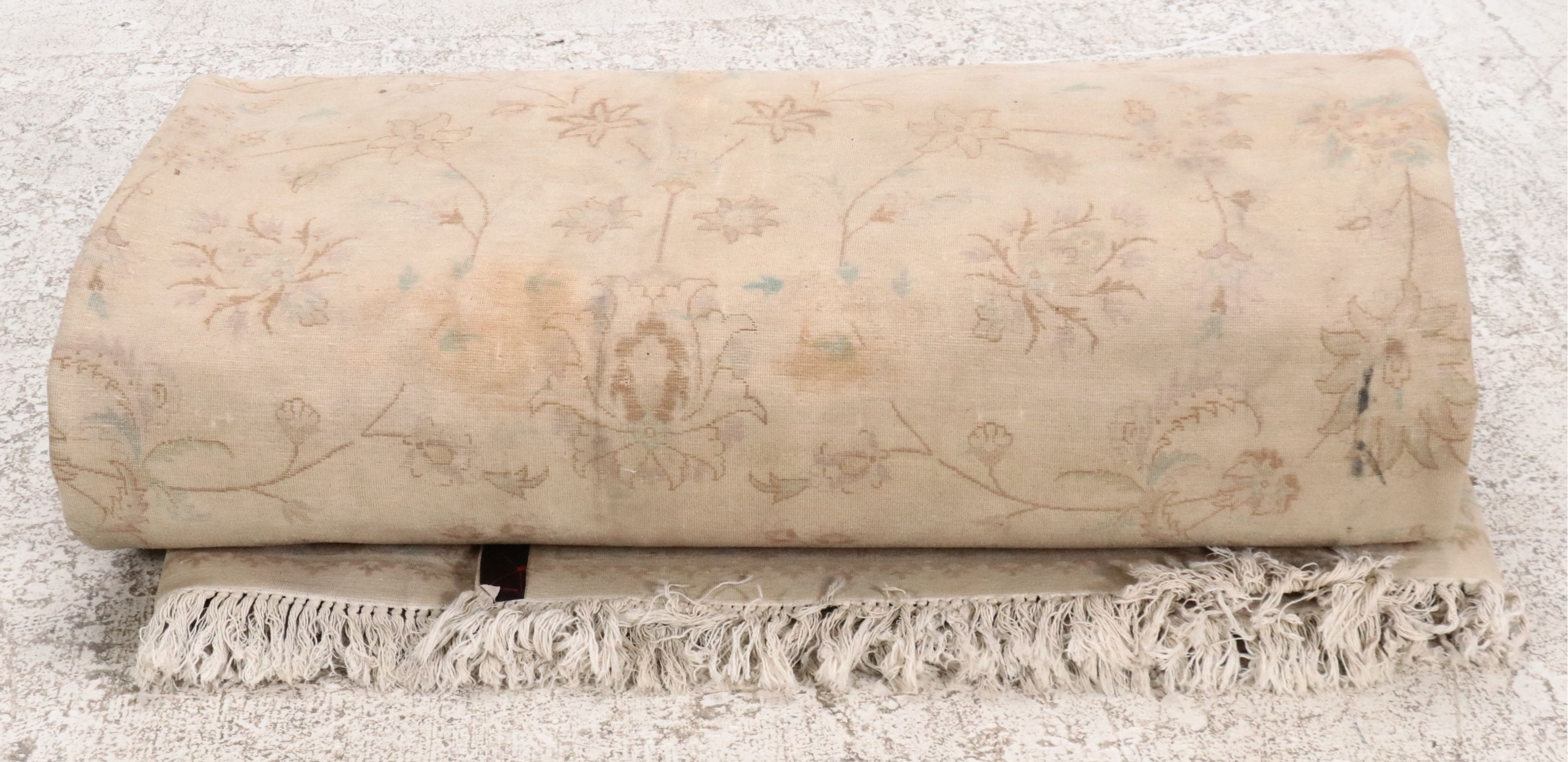 10' x 14'8 Hand-Knotted Indo-Turkish Oushak Room-Sized Rug