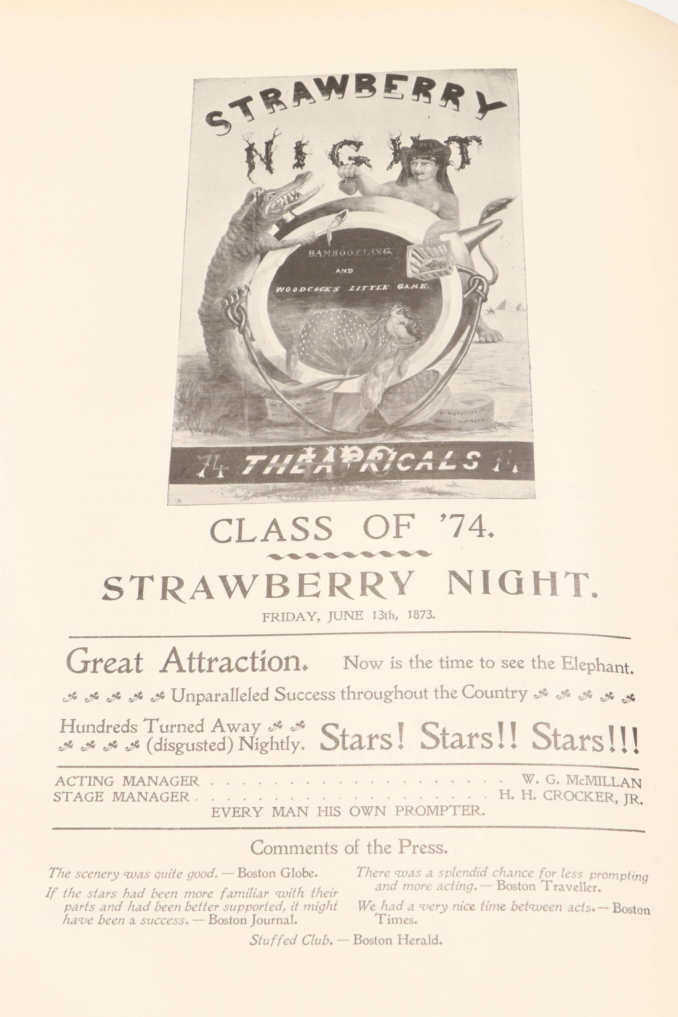 "An Illustrated History of the Hasty Pudding Club Theatricals" by Lloyd Garrison